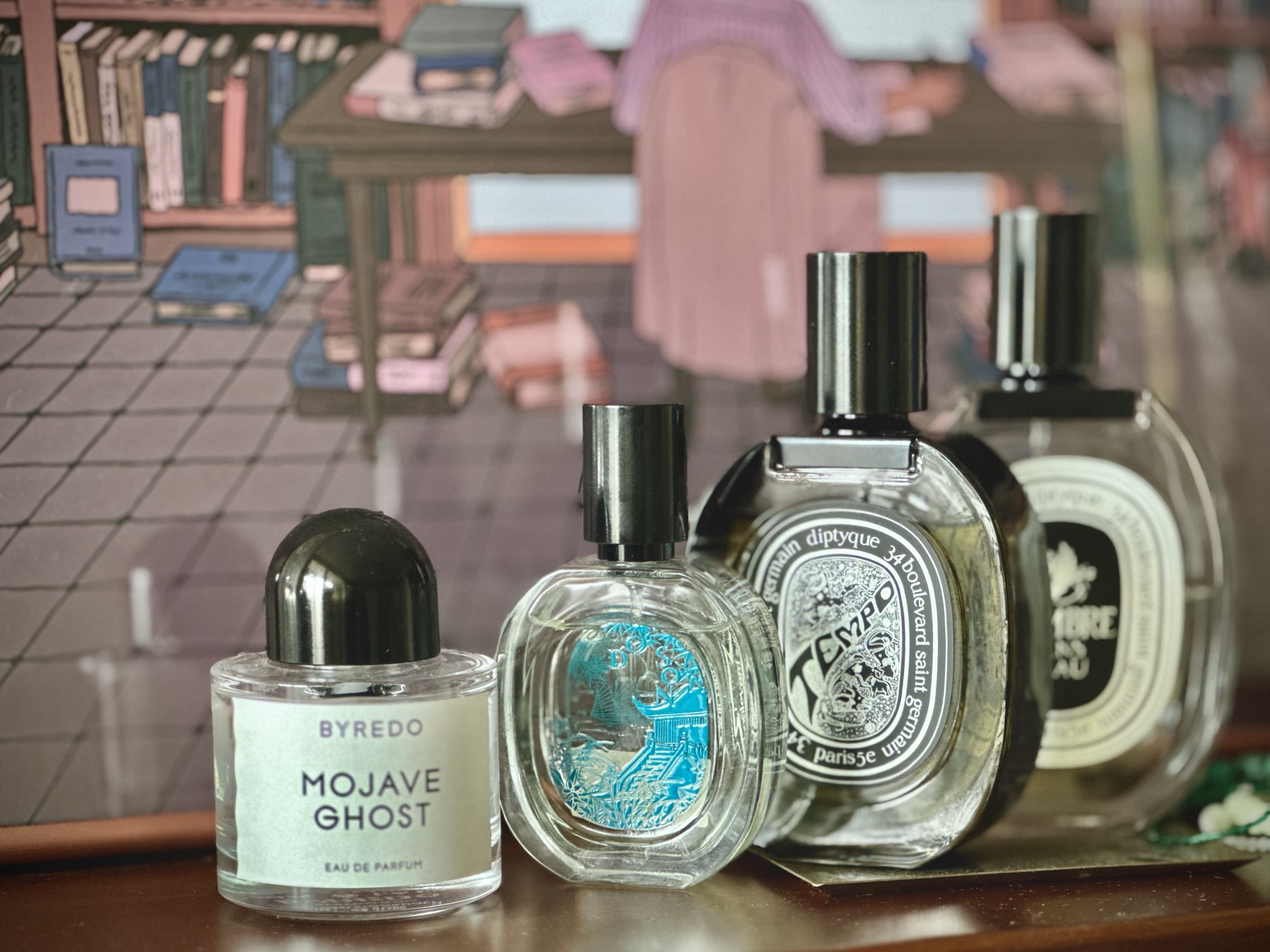 Byredo Mojave Ghost Eau De Parfum 50ml, Diptyque Do Son Limited Edition Eau De Toilette 30ml A 착용 스타일