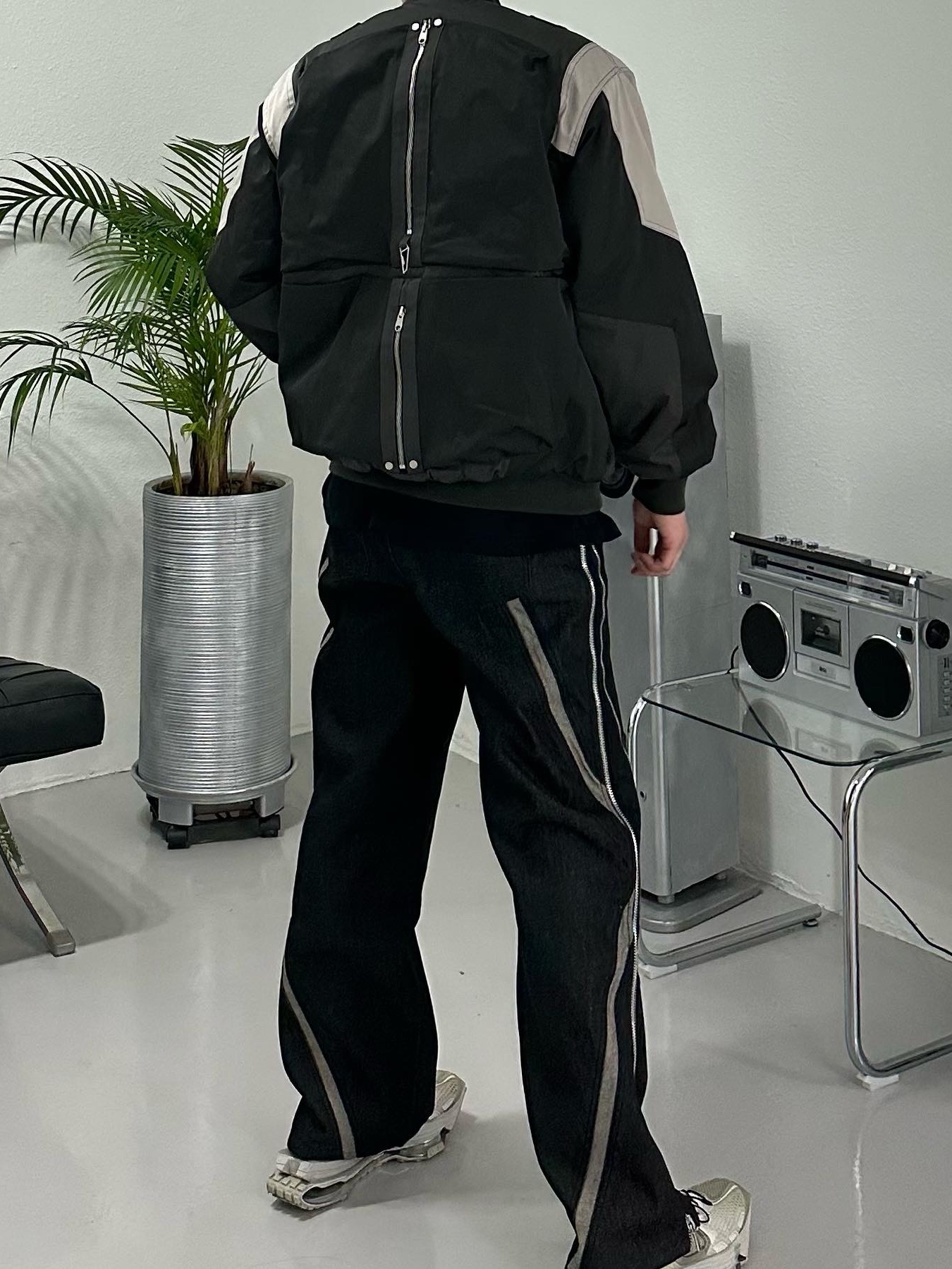 Nike x Matthew M Williams Zoom 004 Stone, Undermycar Wani Kame Multi Block Pocket Turtle Bomber Driftwood - 22FW 착용 스타일 - 3