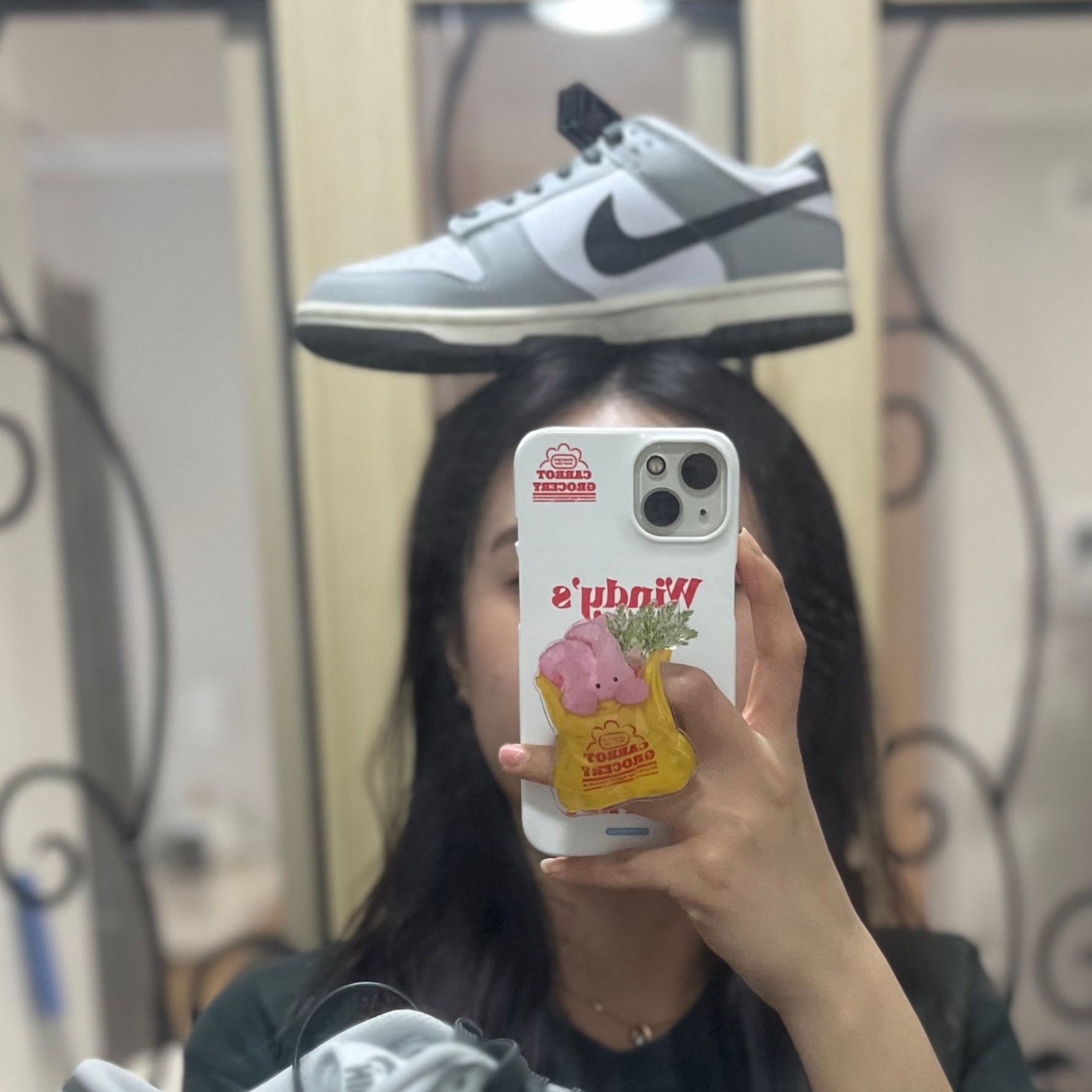 (W) Nike Dunk Low Light Smoke Grey 착용 스타일