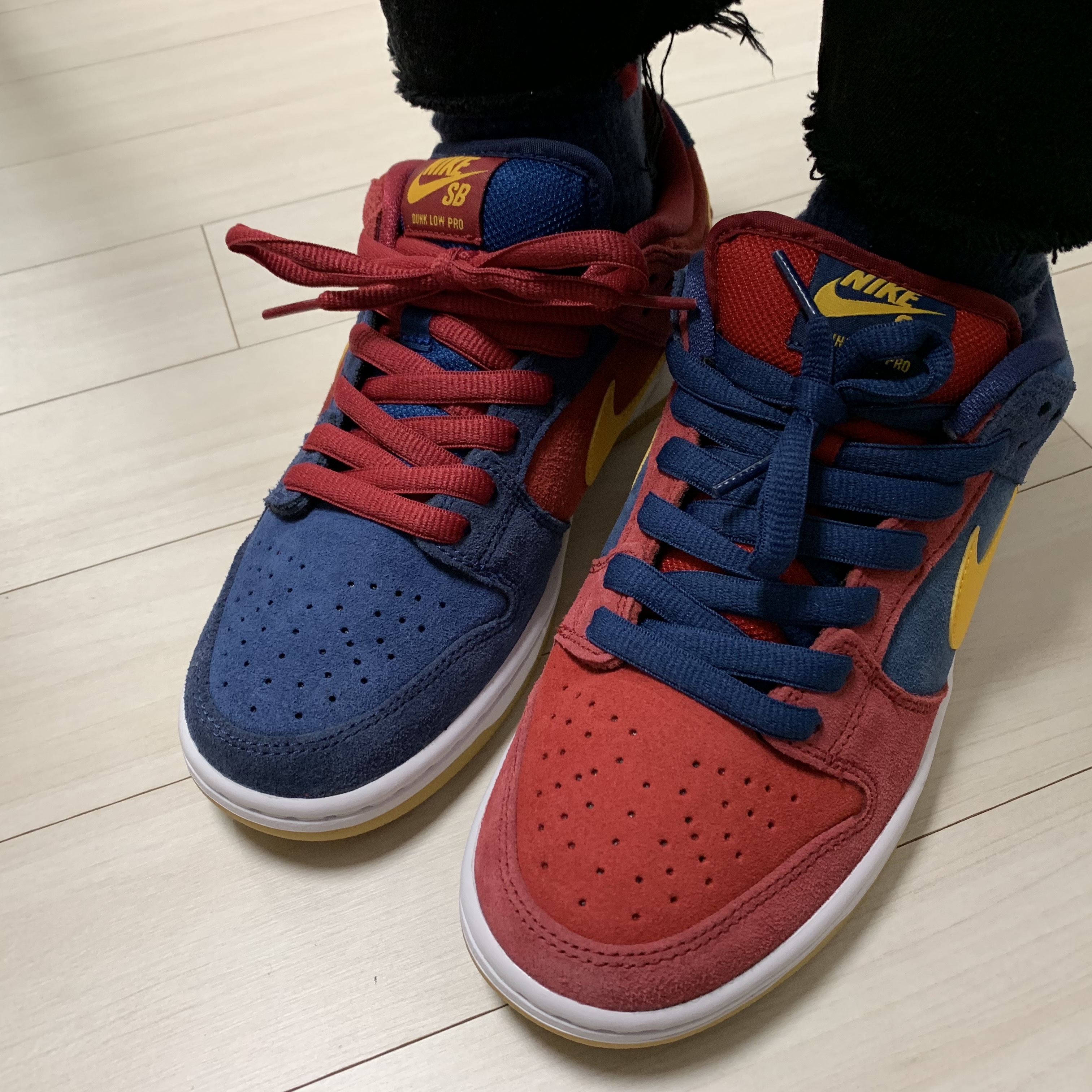 Nike SB Dunk Low Pro Premium Barcelona 착용 스타일 - 1