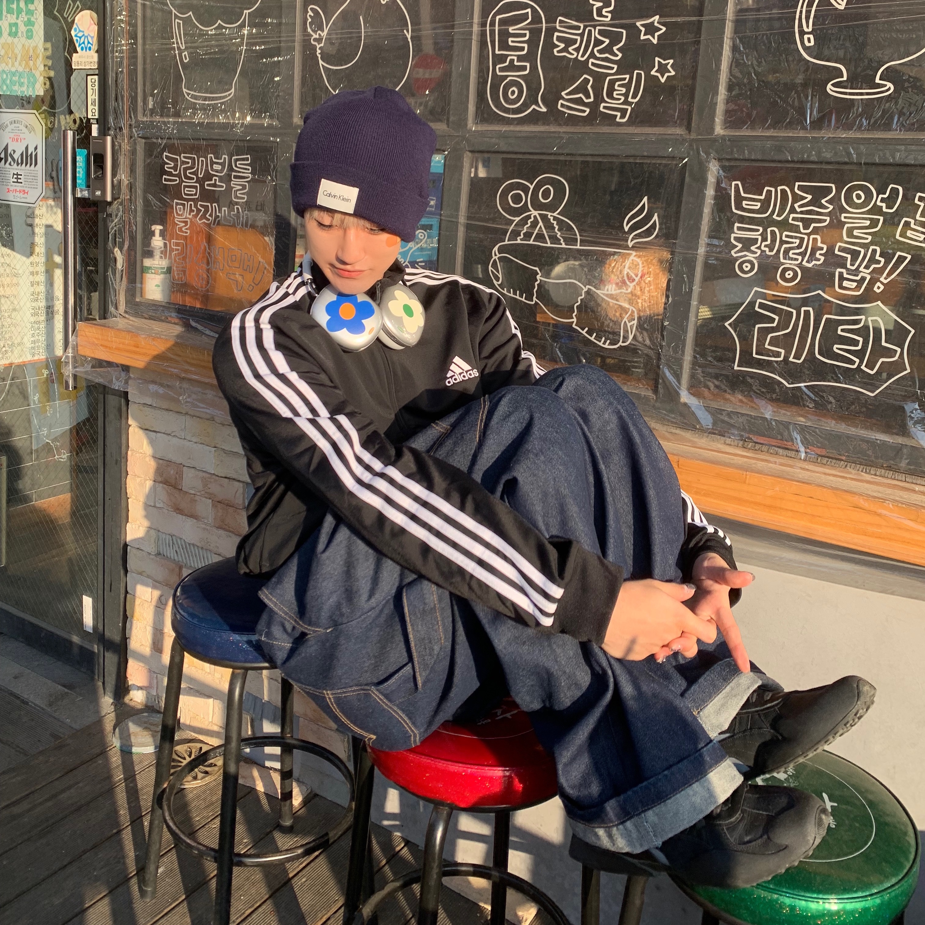 Puma Vaderon Black 착용 스타일 - 1