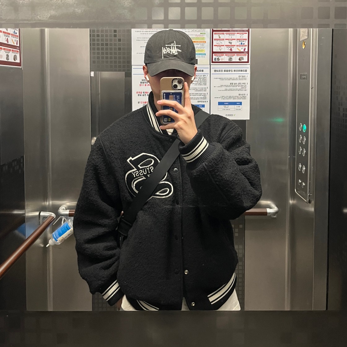 스투시 카센티노 울 바시티 자켓 블랙 | Stussy | KREAM