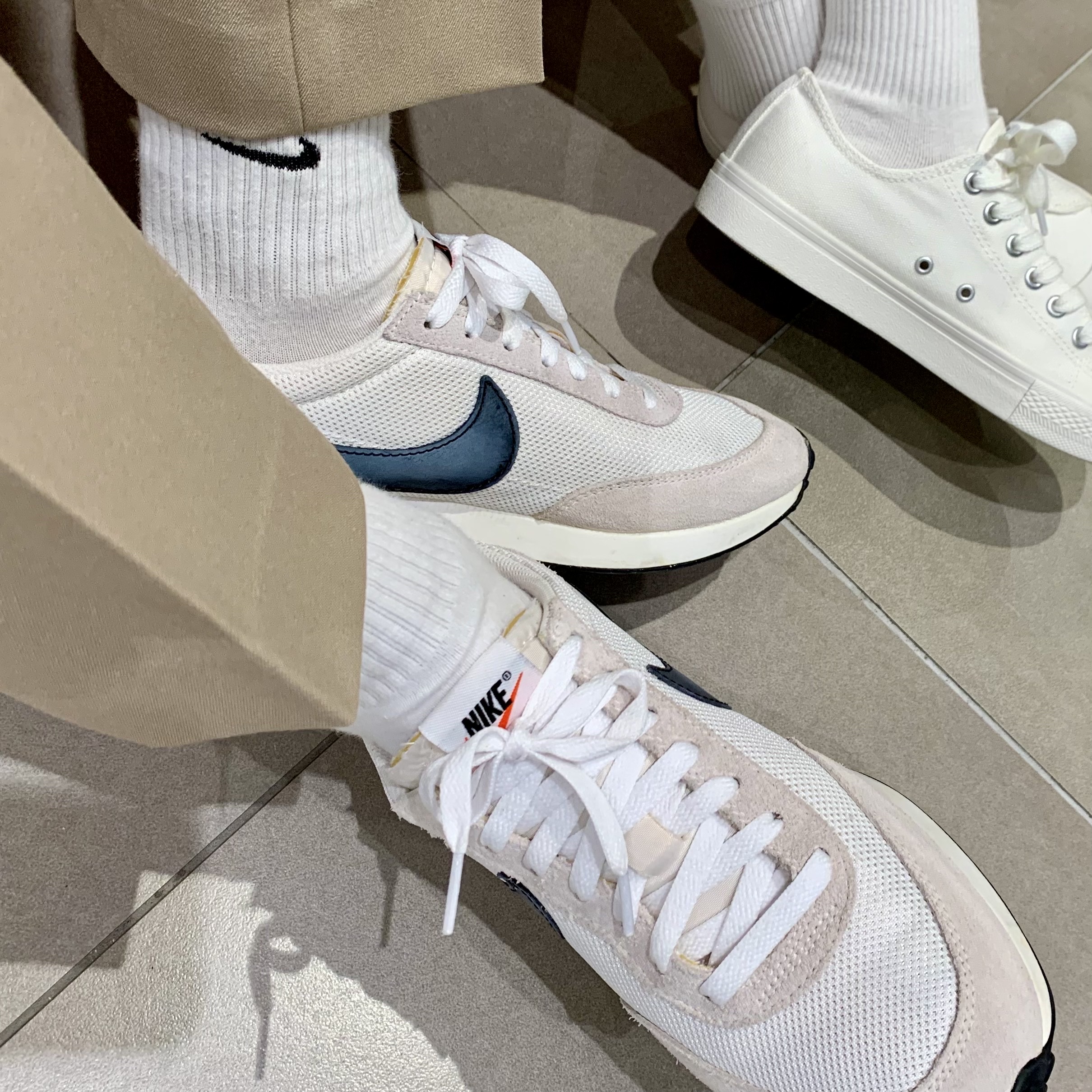 Nike Air Tailwind 79 White Phantom Black 착용 스타일 - 5