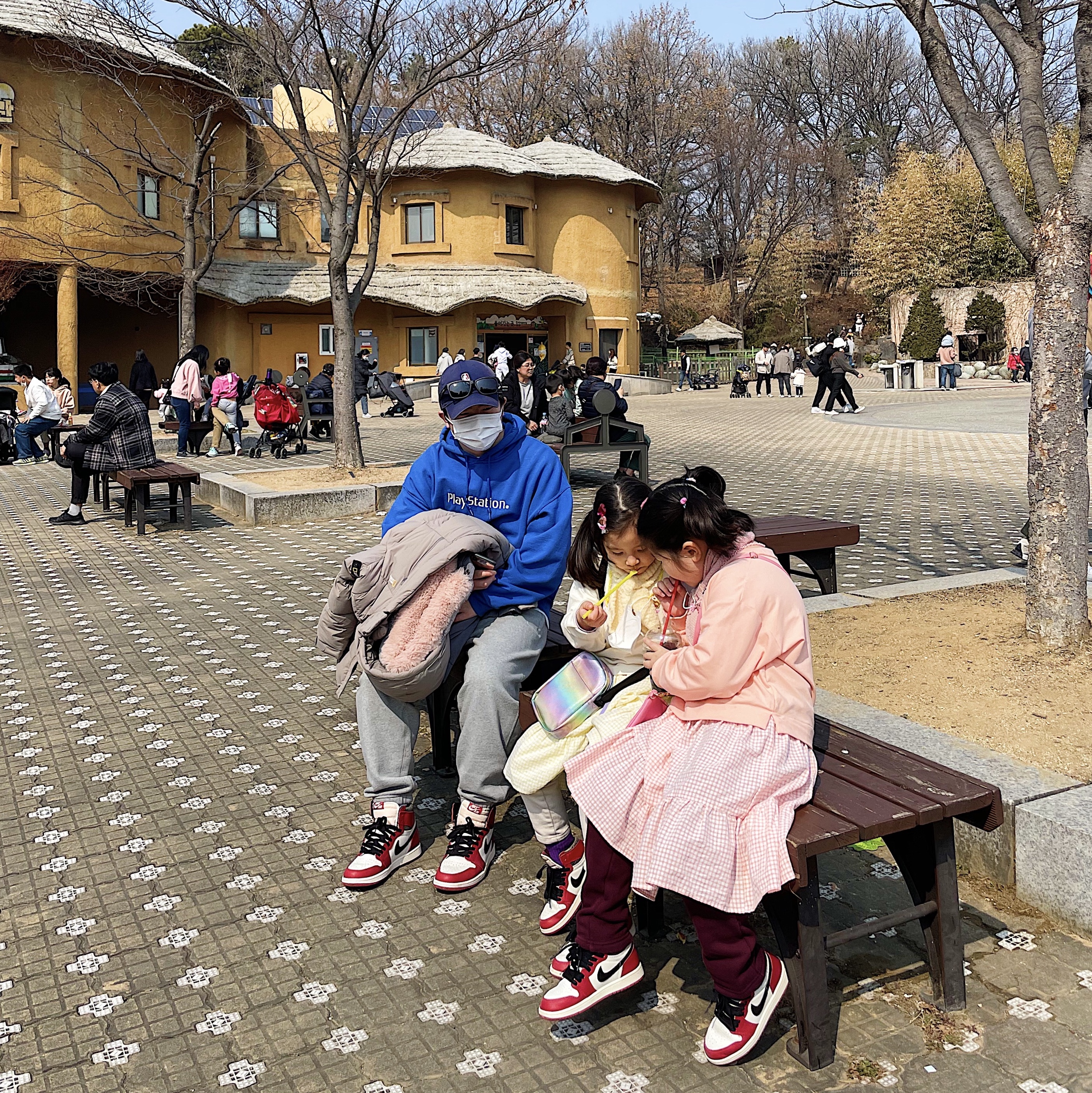 Jordan 1 Retro High OG Chicago 2022, Nike x Stussy NRG Fleece Pants Dark Grey Heather (DO9340-063) 착용 스타일 - 2