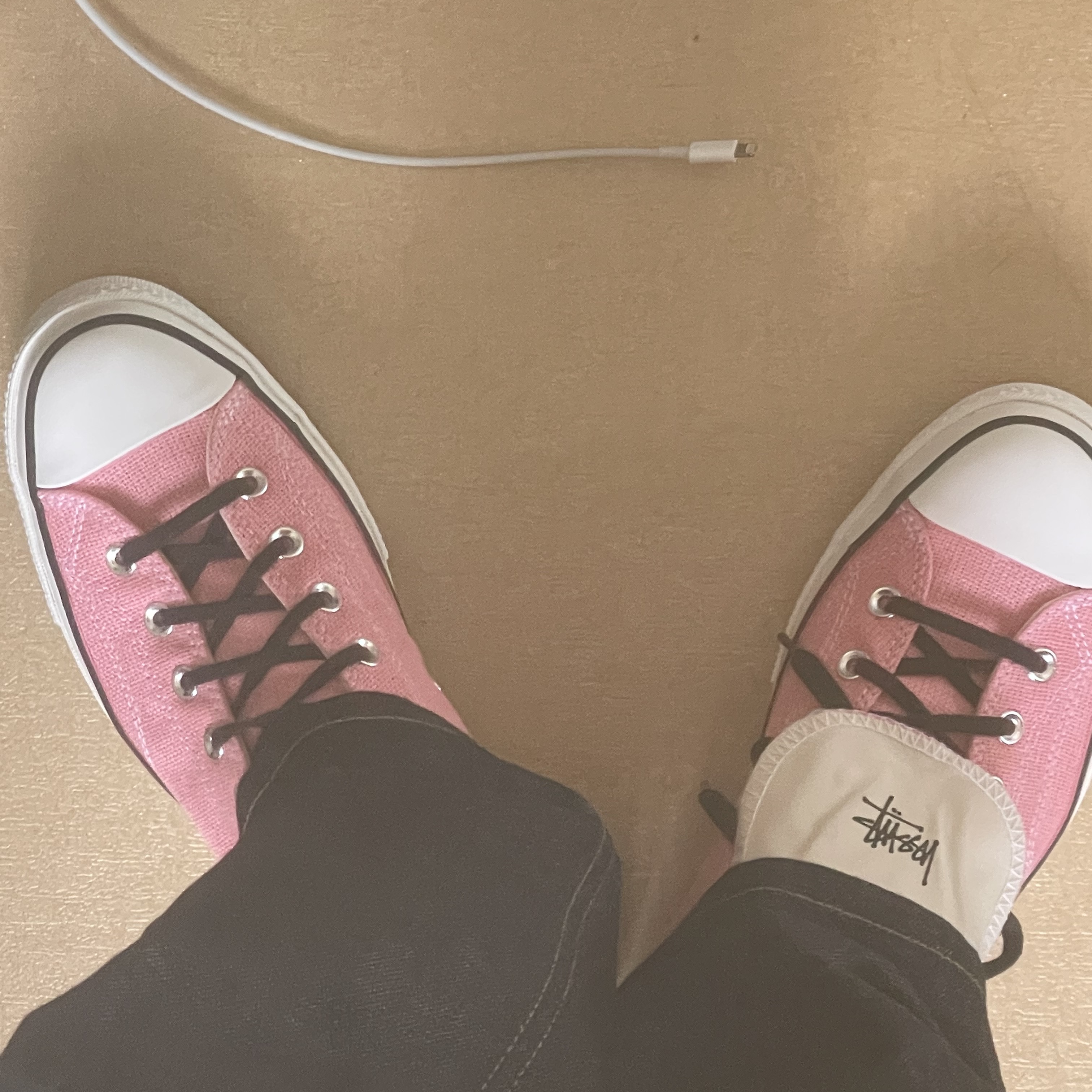 Converse x Stussy Chuck 70 High Plumeria 착용 스타일