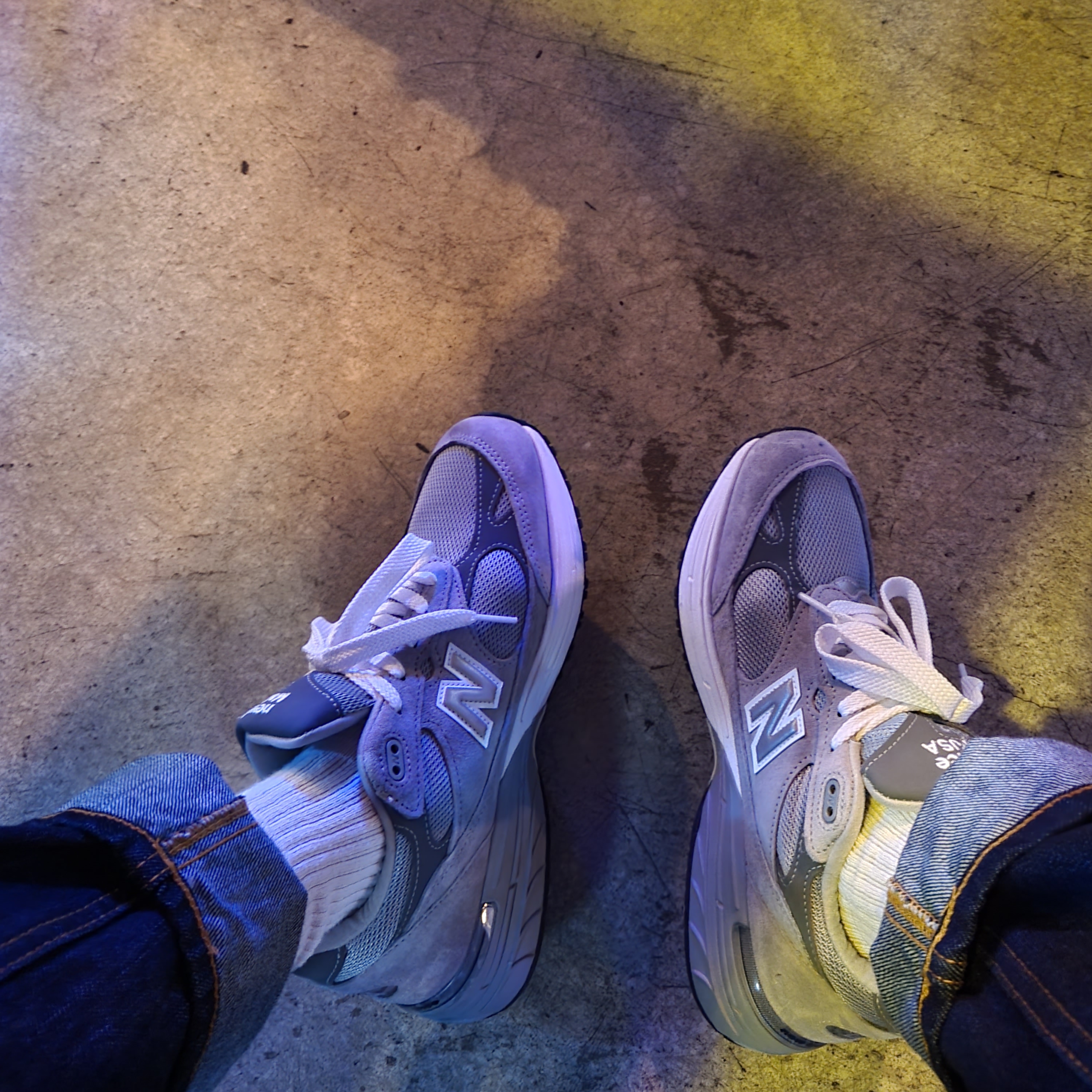 New Balance 993 Made in USA Grey - D Standard 착용 스타일 - 4