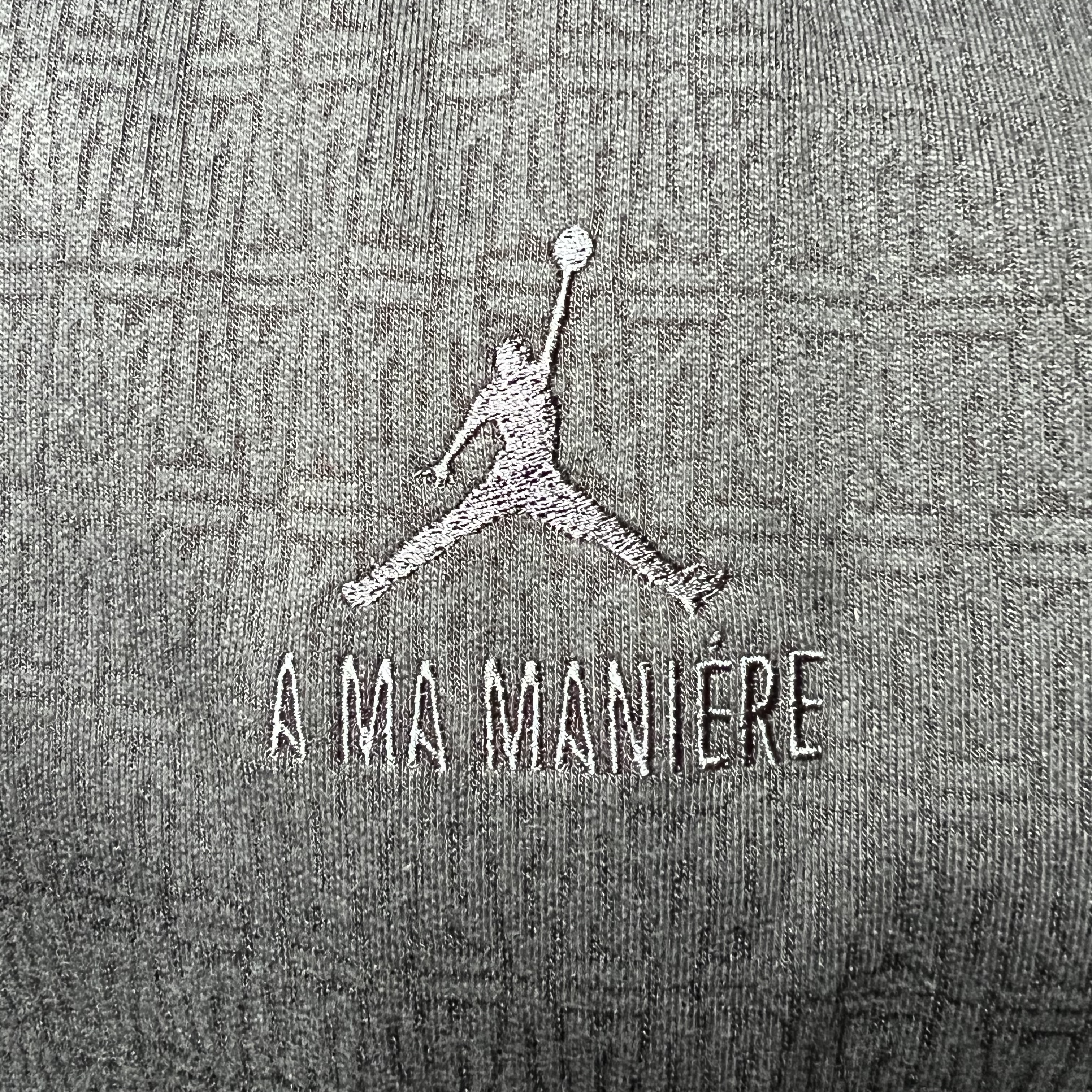 Jordan x A Ma Maniere Jacquard Hoodie Black - Asia 착용 스타일 - 2