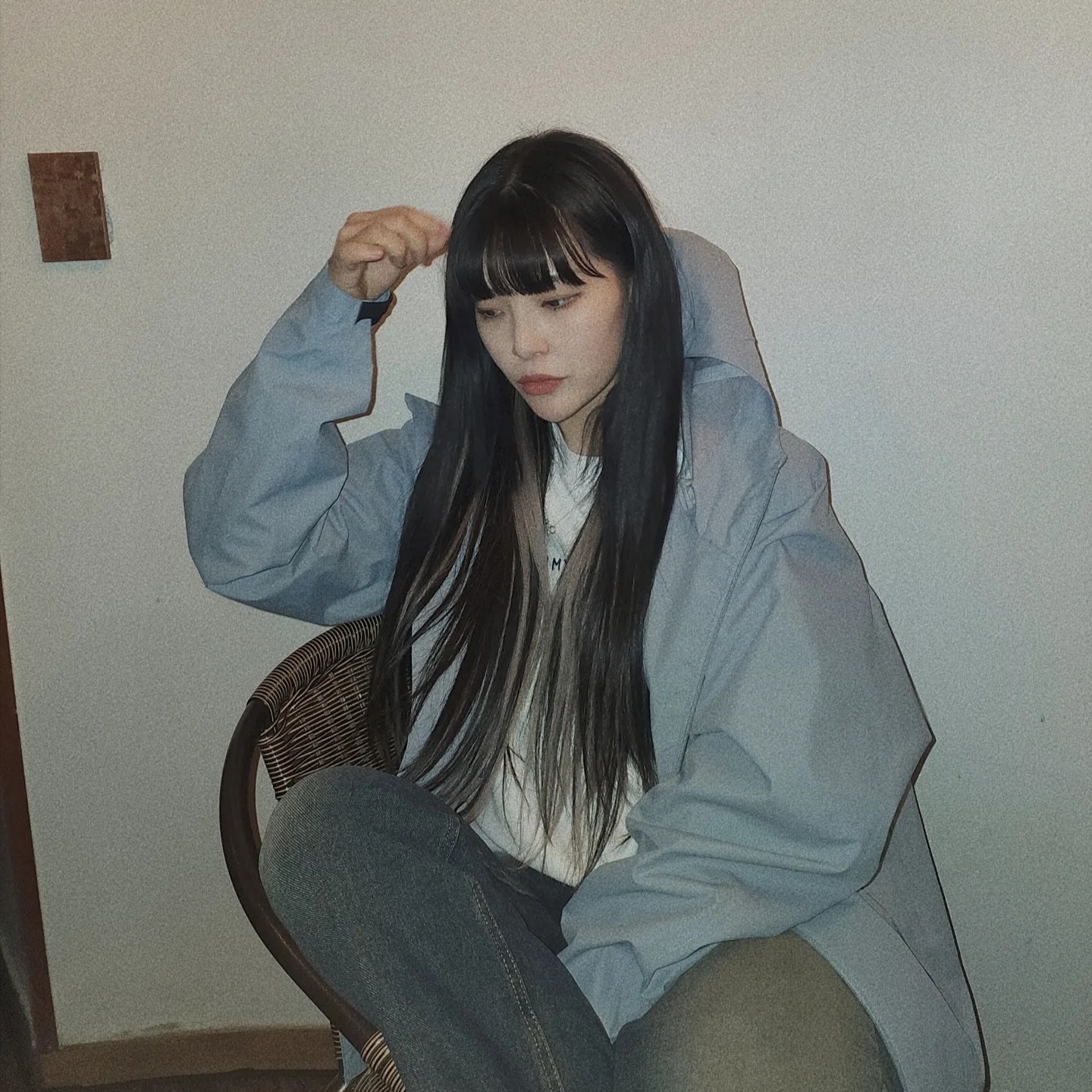 Sansan Gear Windblock Jacket Sky Blue - 22FW 착용 스타일 - 2