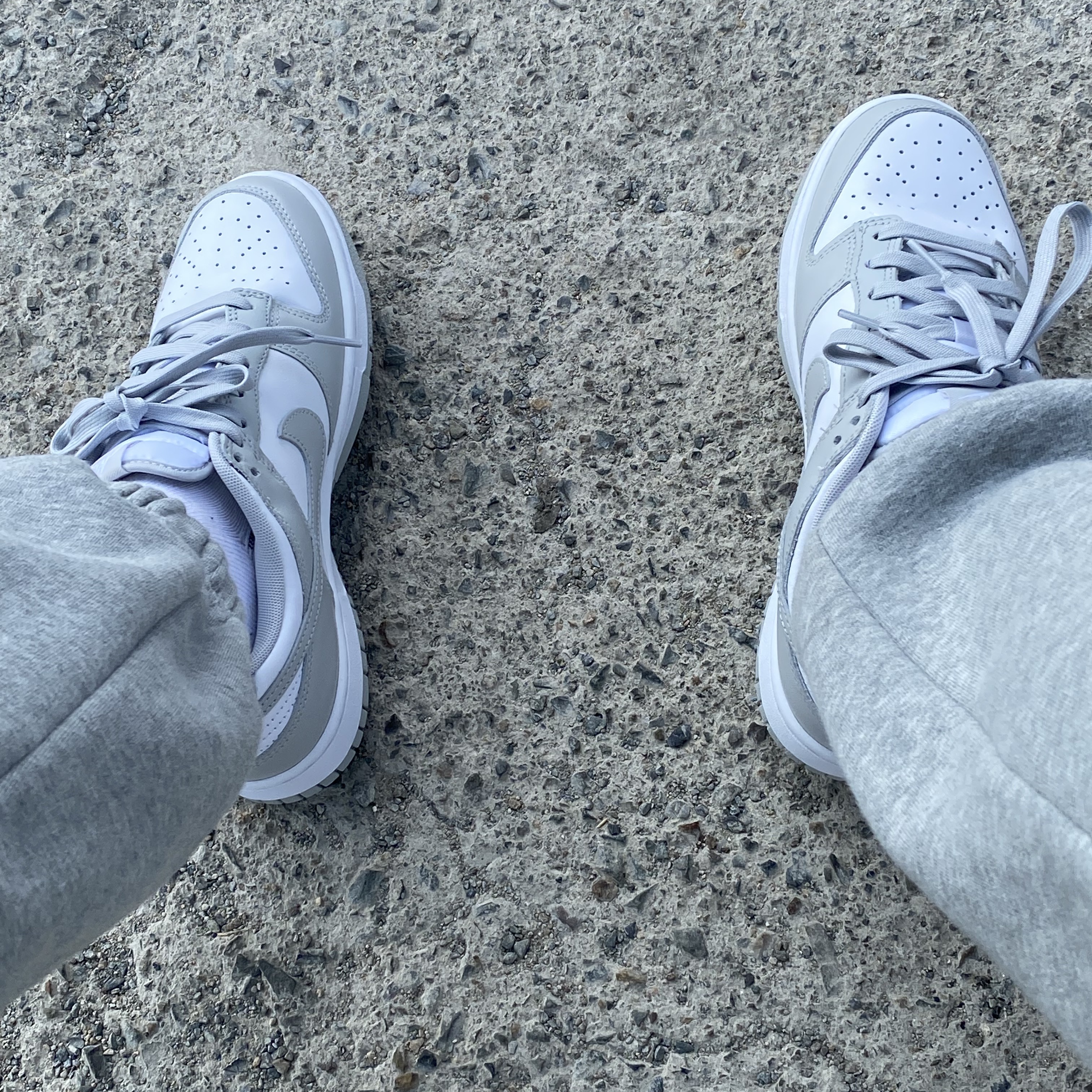 Nike Dunk Low Retro Grey Fog 착용 스타일