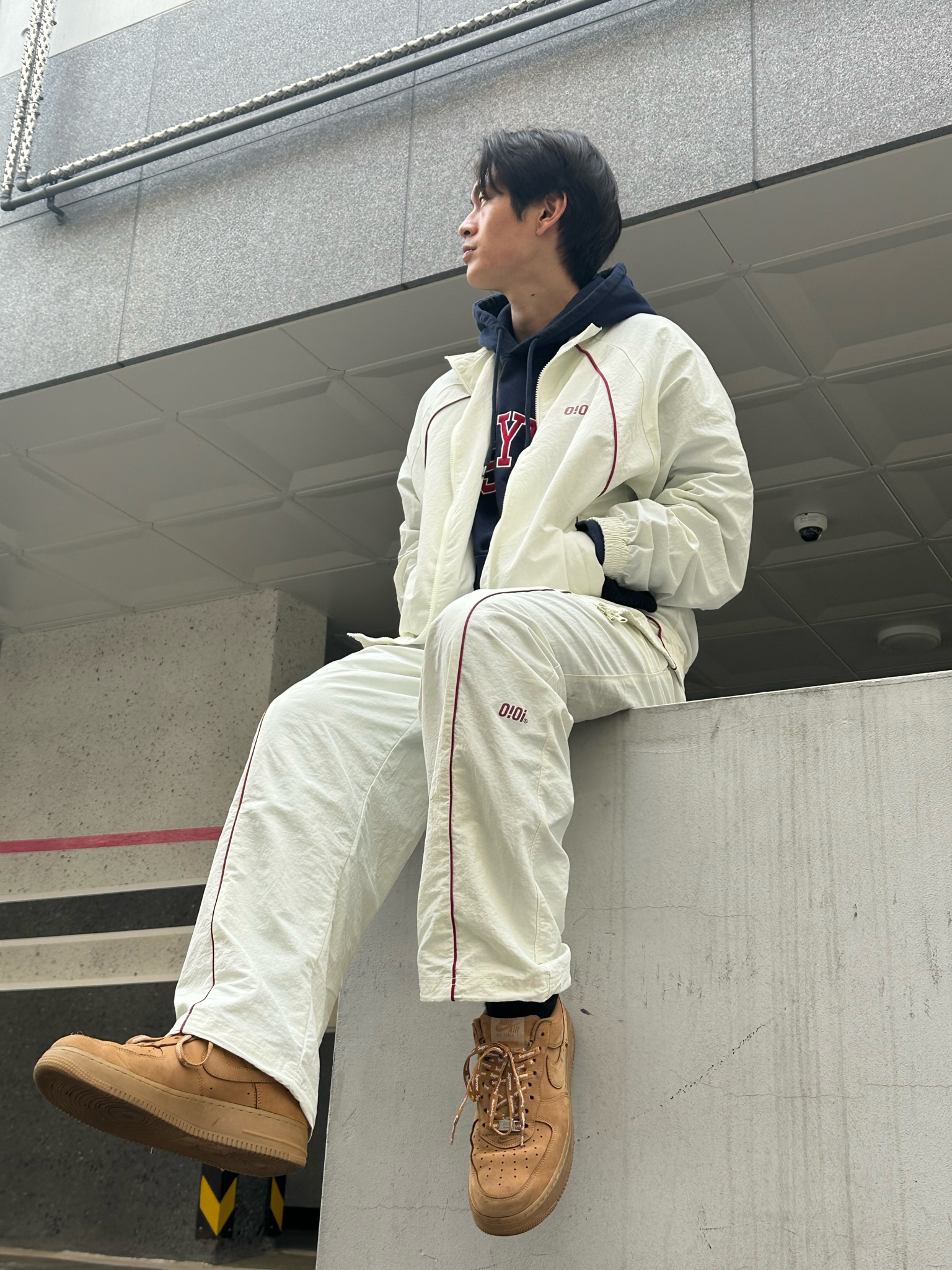 Nike x Supreme Air Force 1 Low Flax 착용 스타일