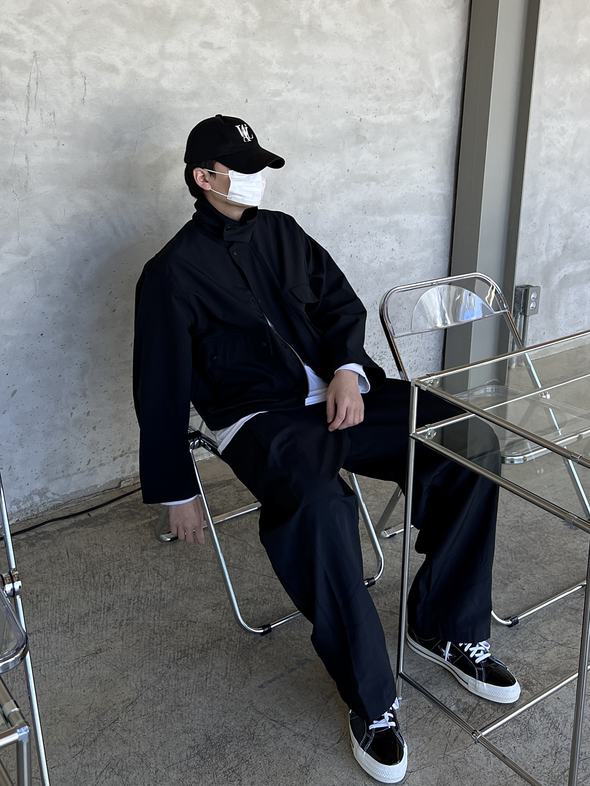 Converse One Star Ox Black 착용 스타일 - 3