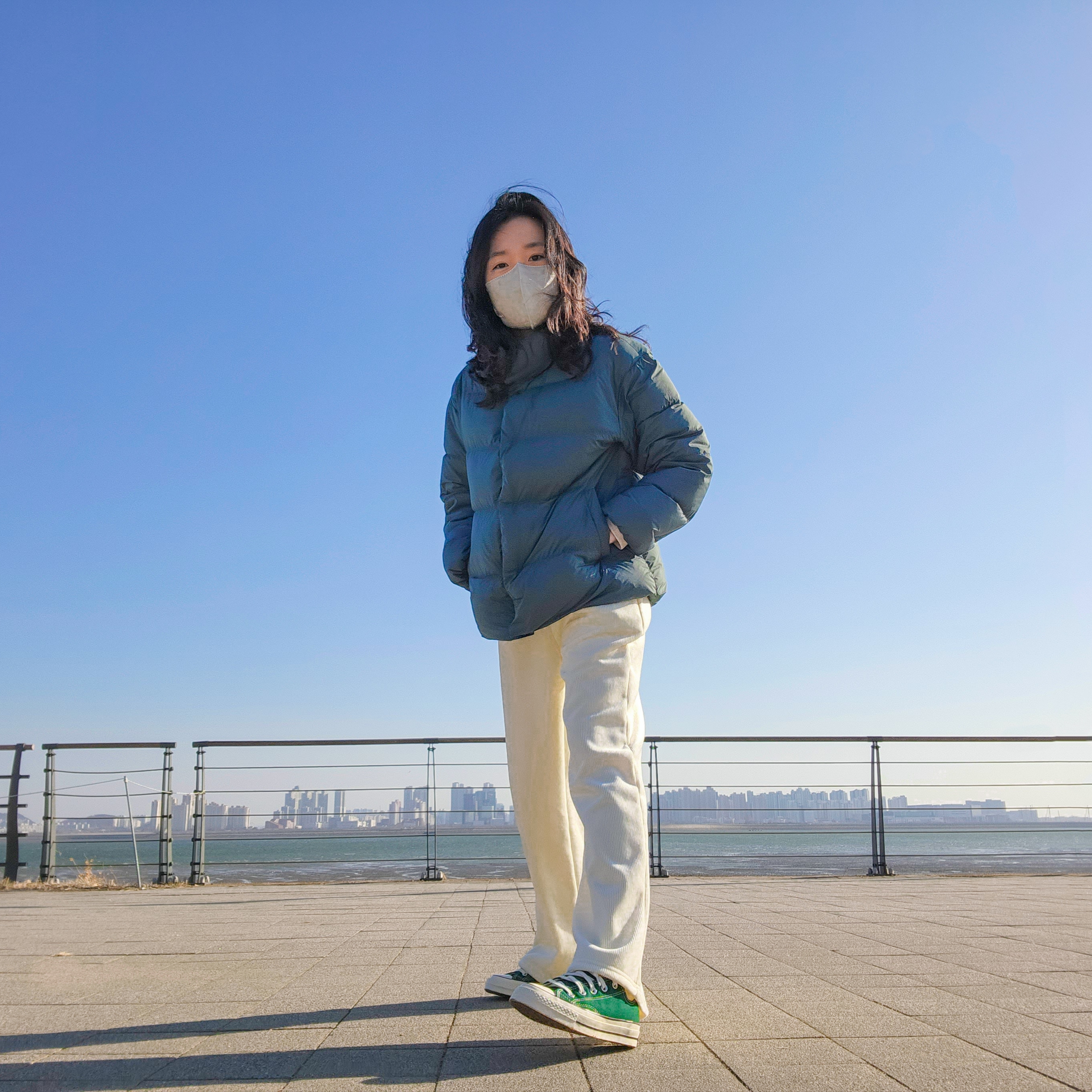Converse Chuck 70 Ox Midnight Clover 착용 스타일
