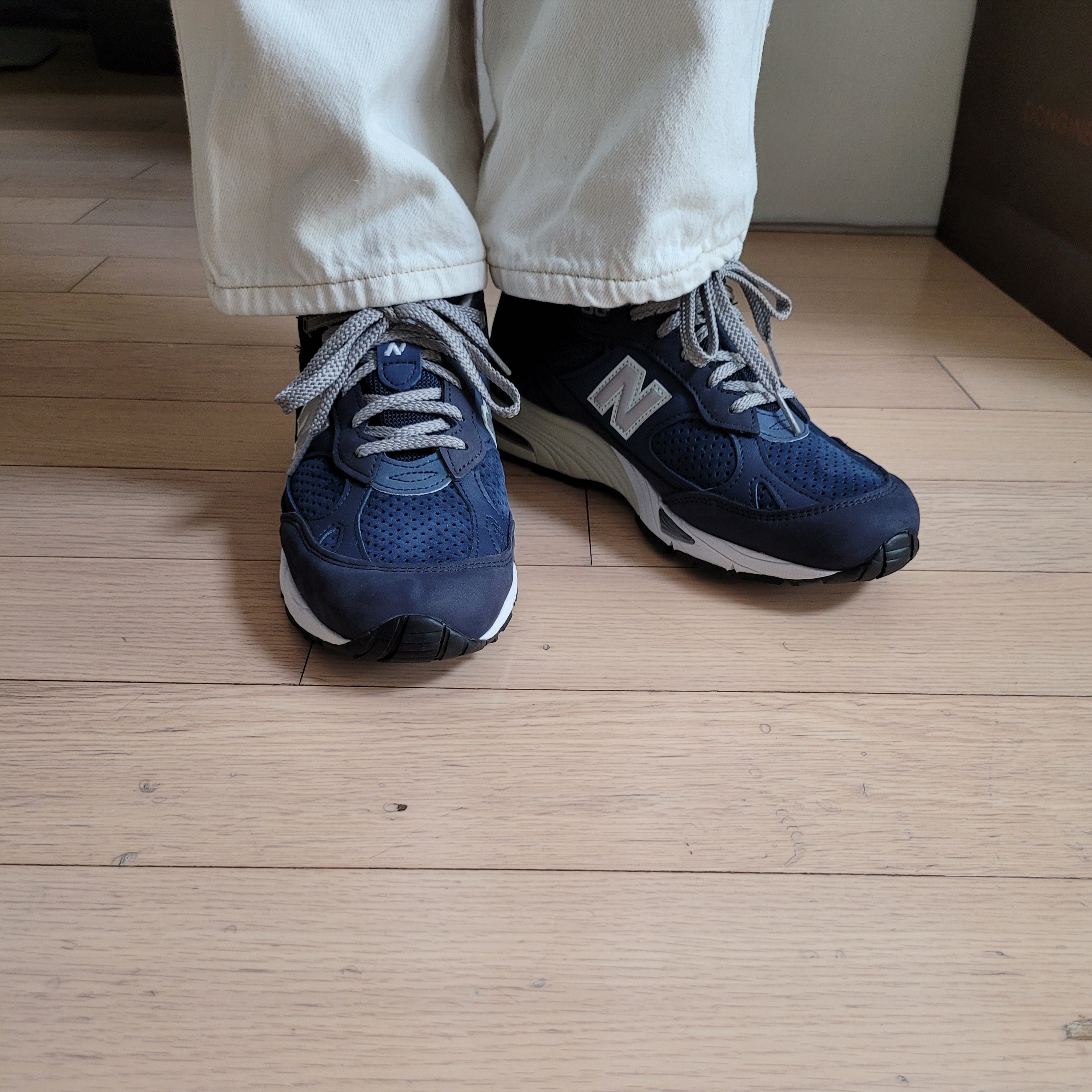 New Balance 991 Made in UK Bluesman 착용 스타일 - 1