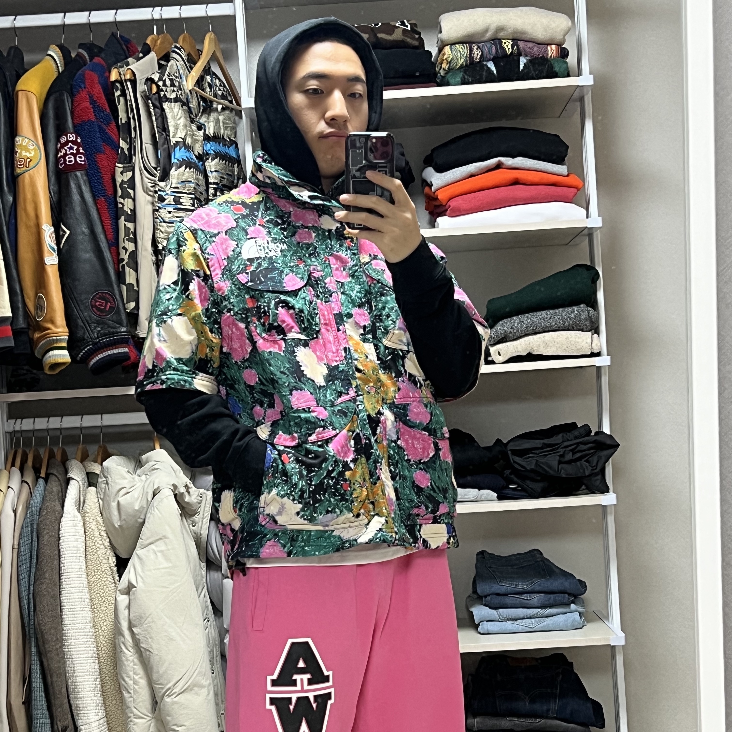 Supreme x The North Face Trekking Convertible Jacket Flowers - 22SS 착용 스타일 - 1