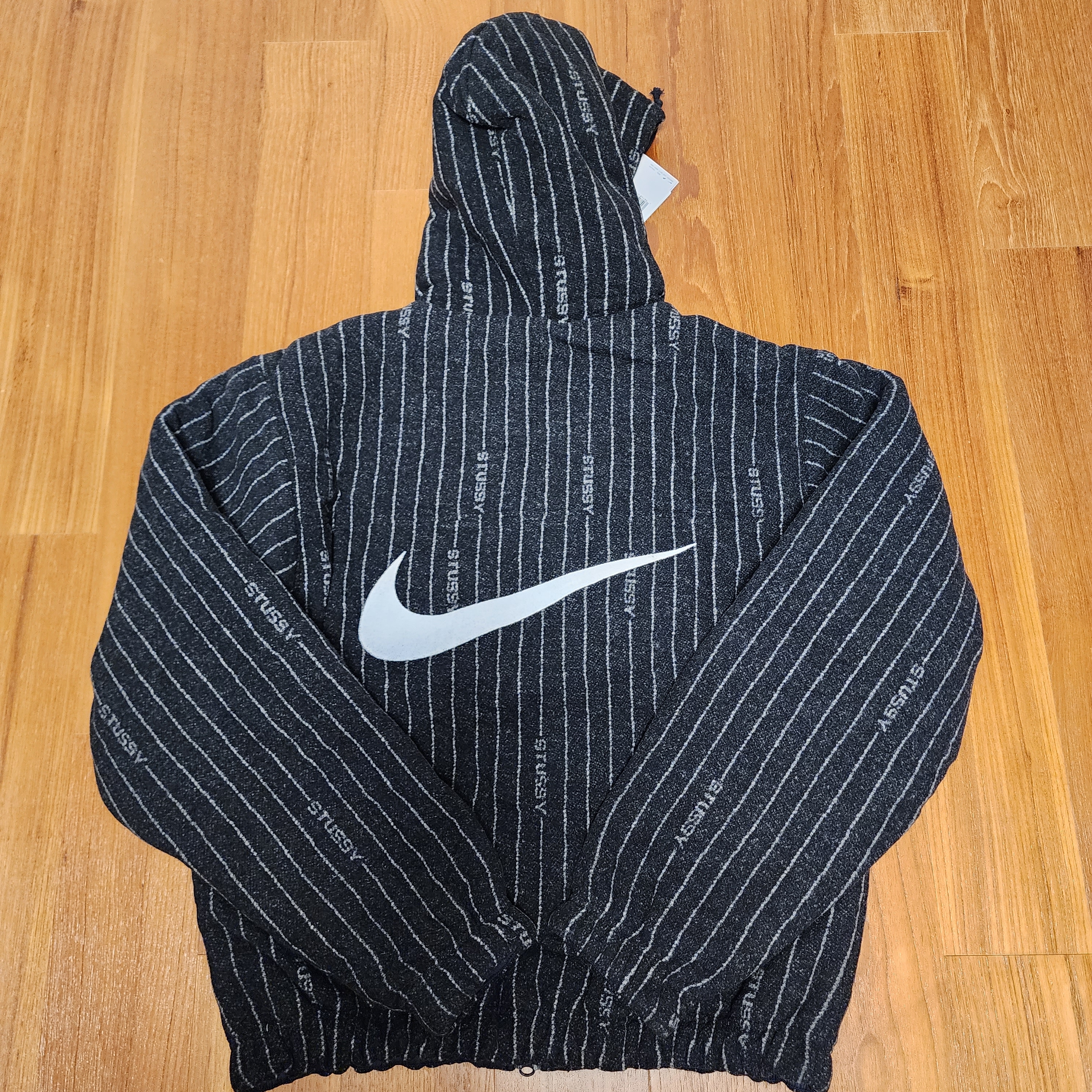 Nike x Stussy NRG Striped Wool Jacket Black (DR4023-010) 착용 스타일 - 2