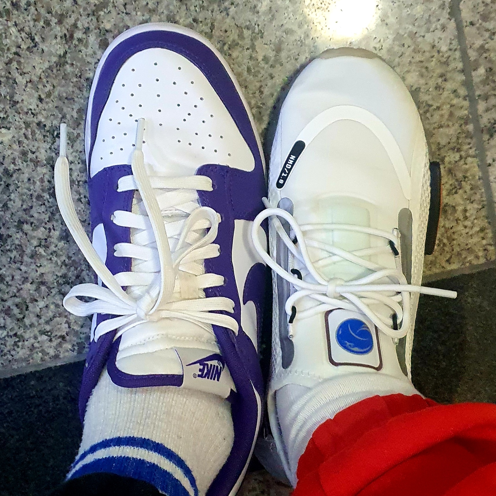 Nike Dunk Low Retro Championship Court Purple 착용 스타일