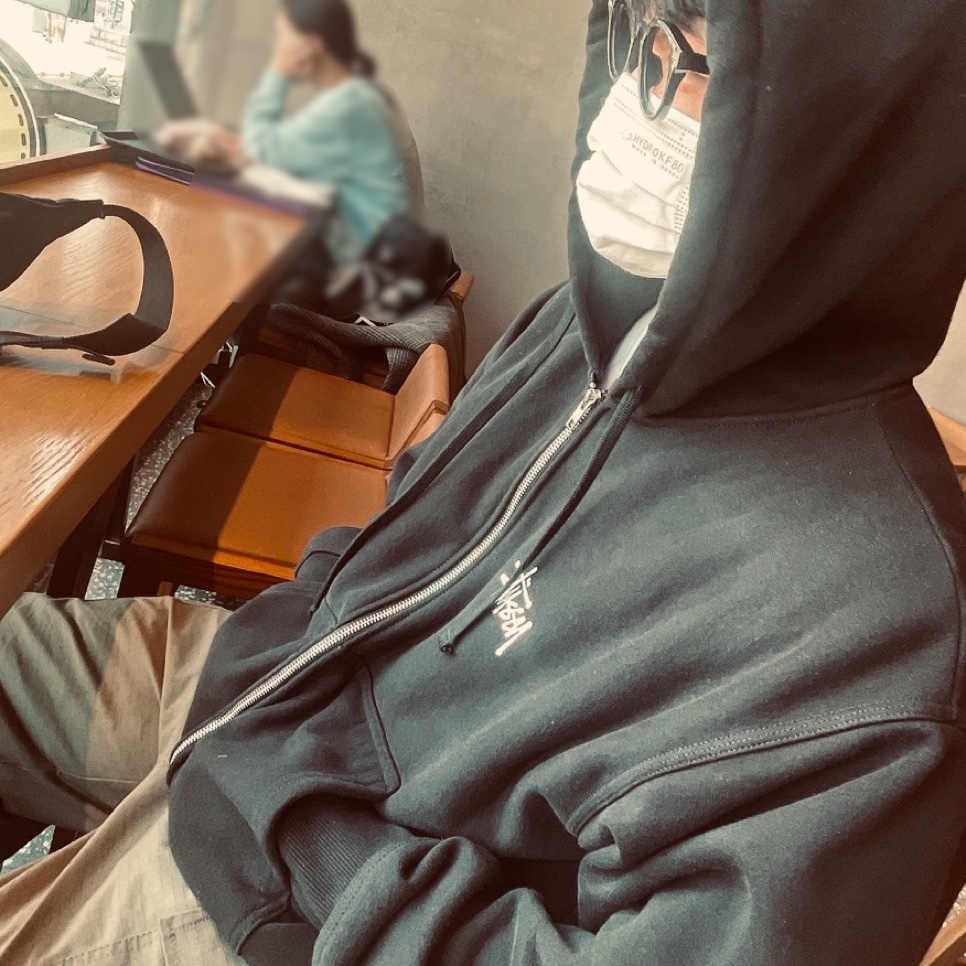 Stussy Basic Stussy Zip Hoodie Black 2022 착용 스타일 - 2