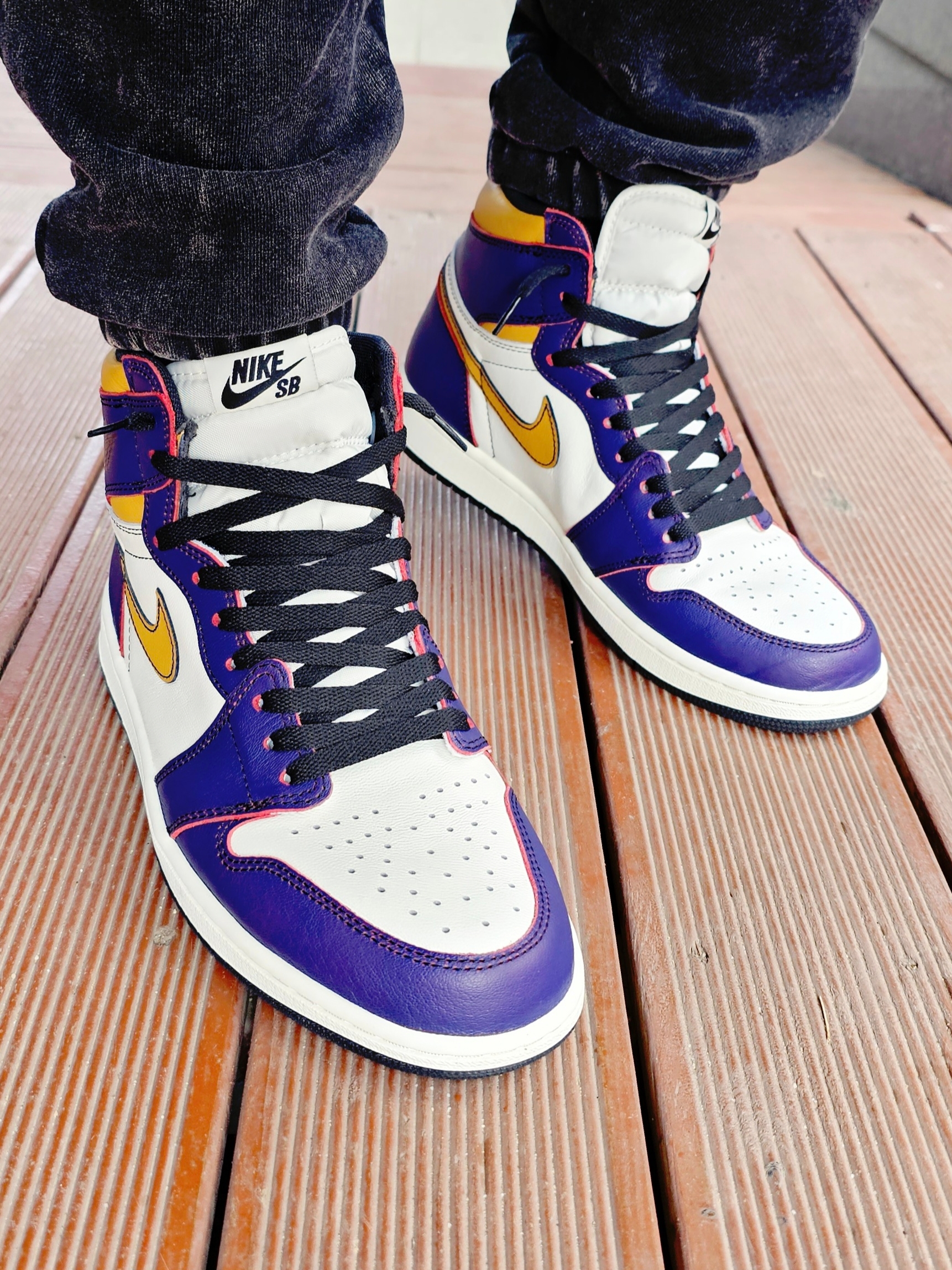 Jordan 1 Retro High OG Defiant SB LA to Chicago 착용 스타일