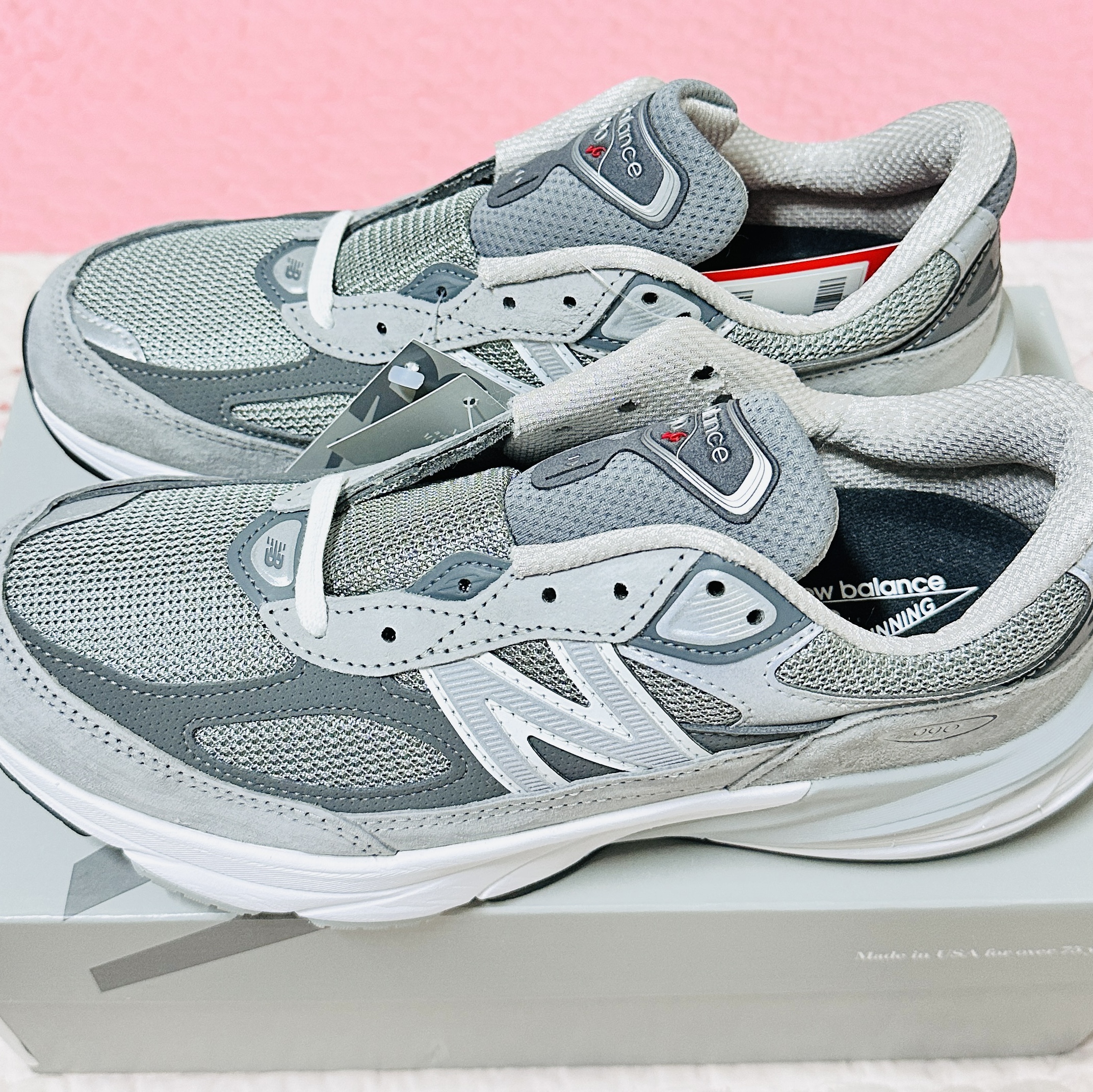 New Balance 990v6 Made in USA Grey - D Standard 착용 스타일 - 2
