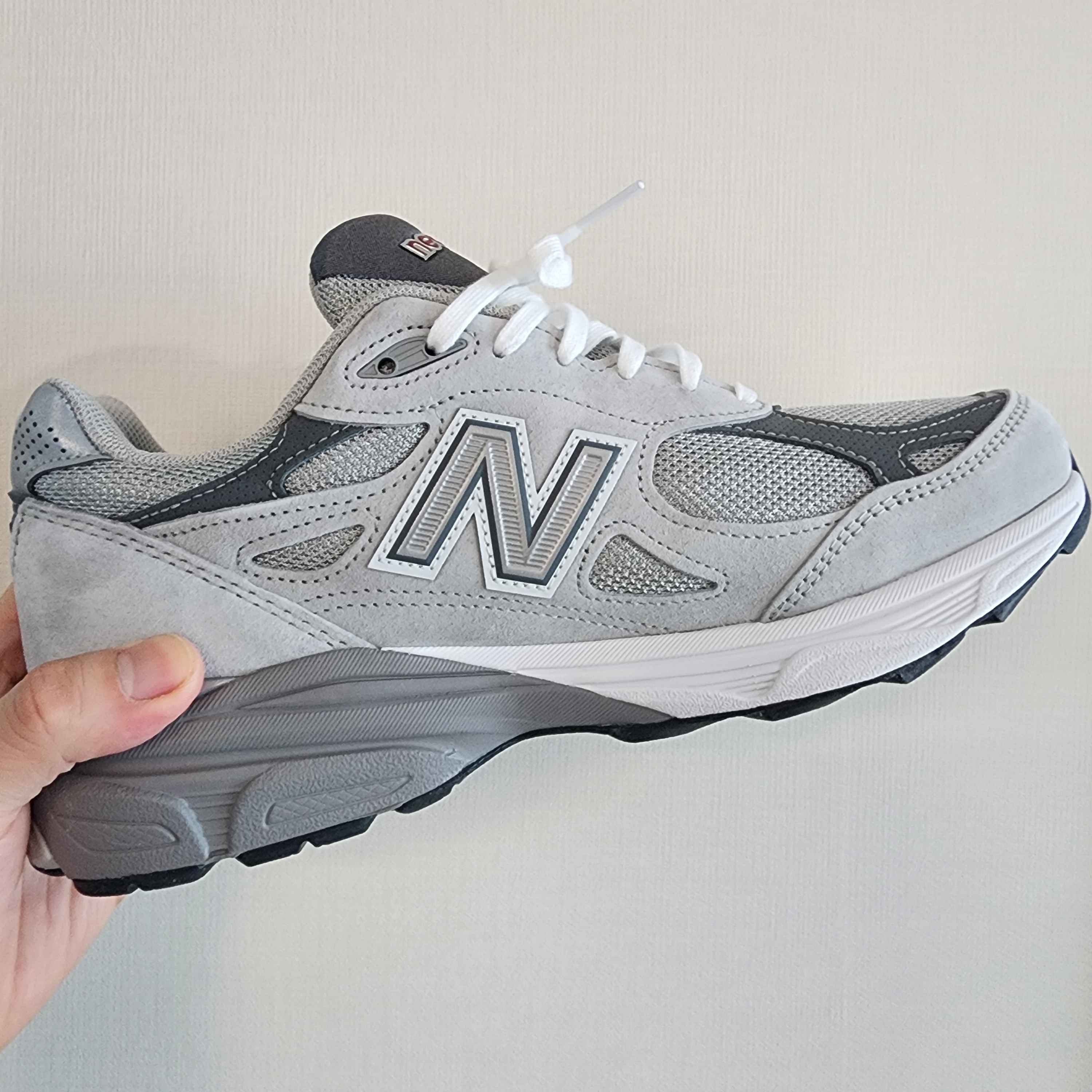 New Balance 990v3 Made in USA Grey - D Standard 착용 스타일 - 2