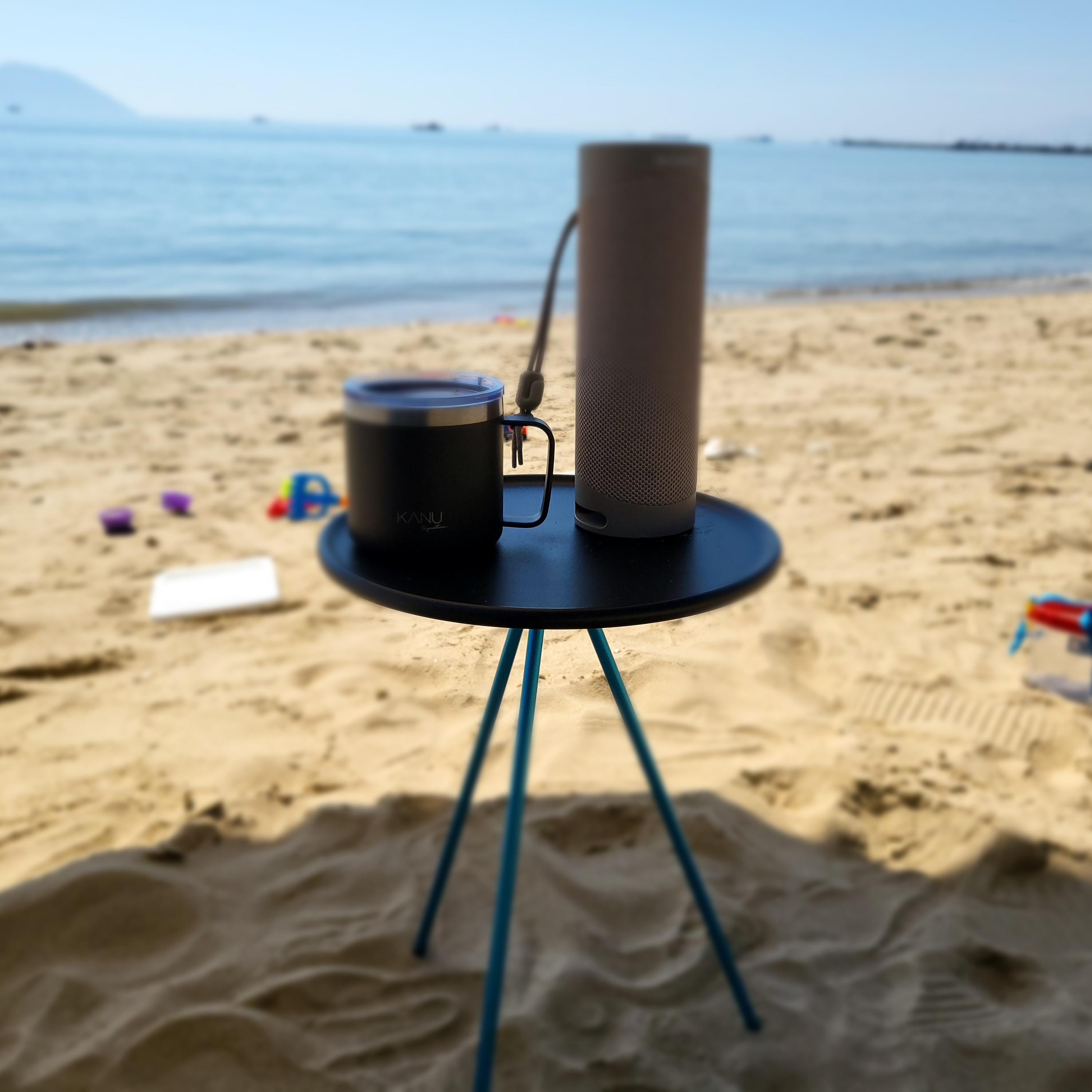 Helinox Side Table S Black 착용 스타일