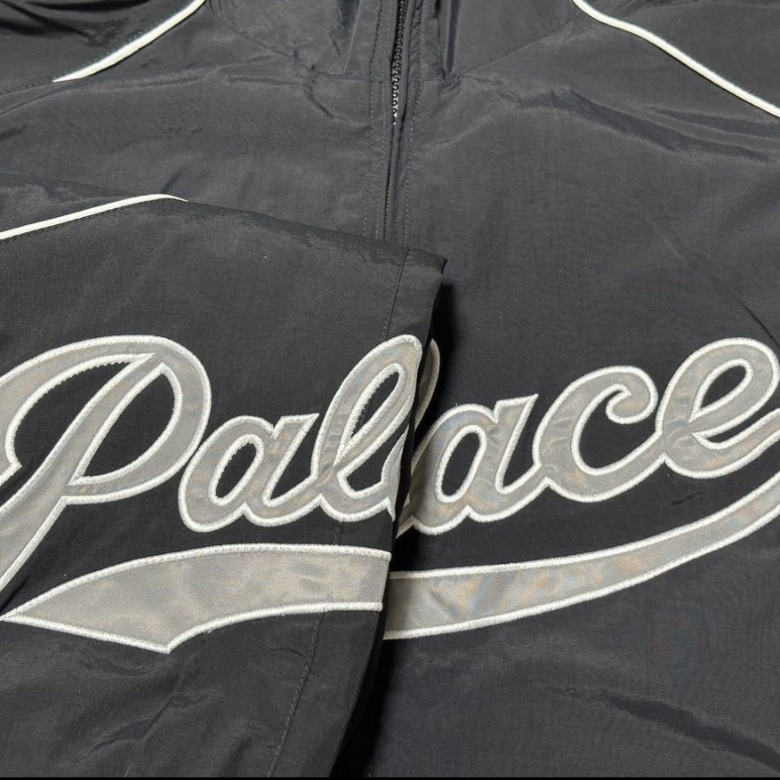 Palace Sport Mit Script Jacket Black - 22FW, Palace Sport Mit Script Bottoms Black - 22FW 착용 스타일