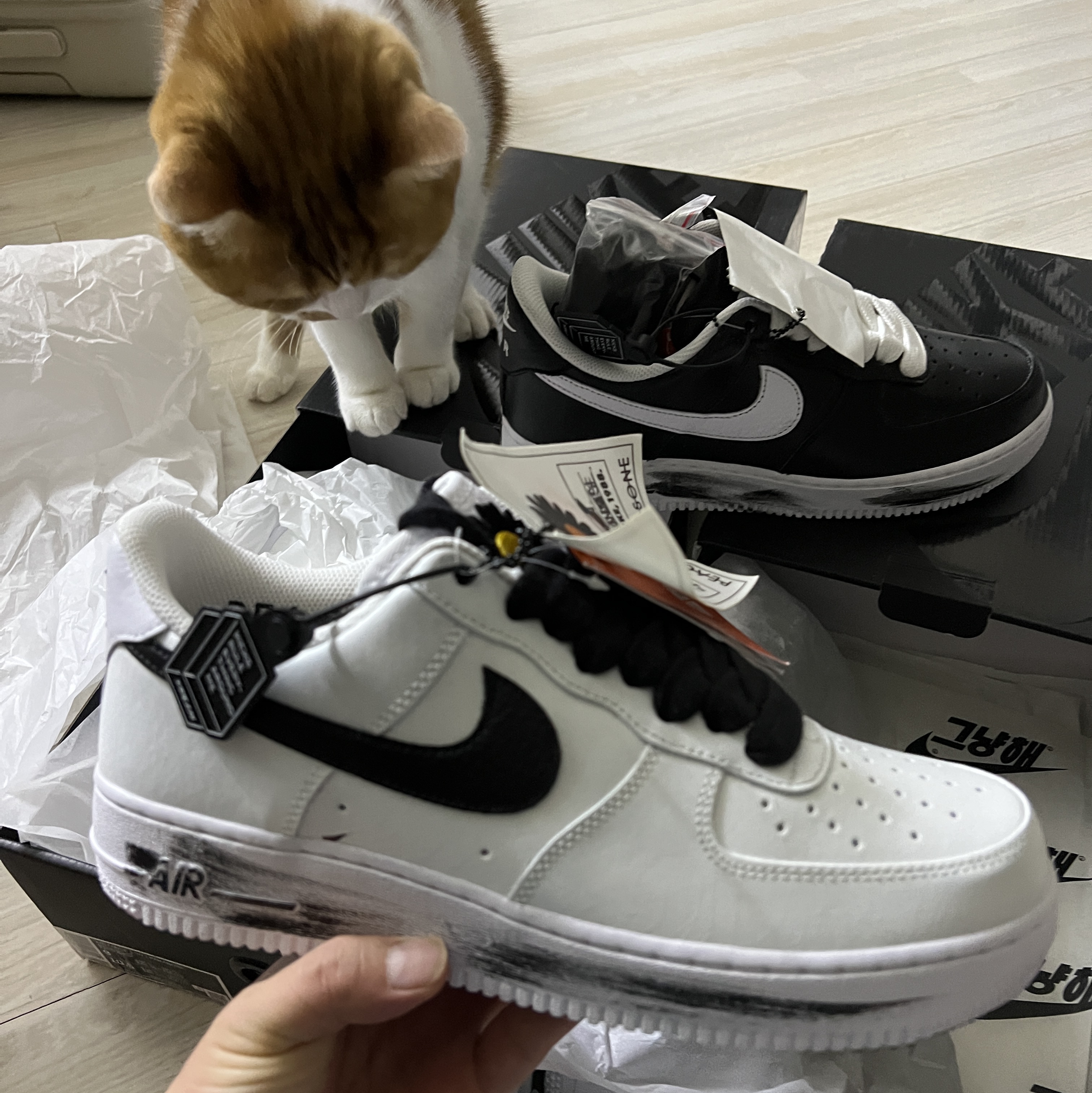 Nike x Peaceminusone Air Force 1 Low Para-Noise 2.0, Nike x Peaceminusone Air Force 1 Low Para-Noise 착용 스타일