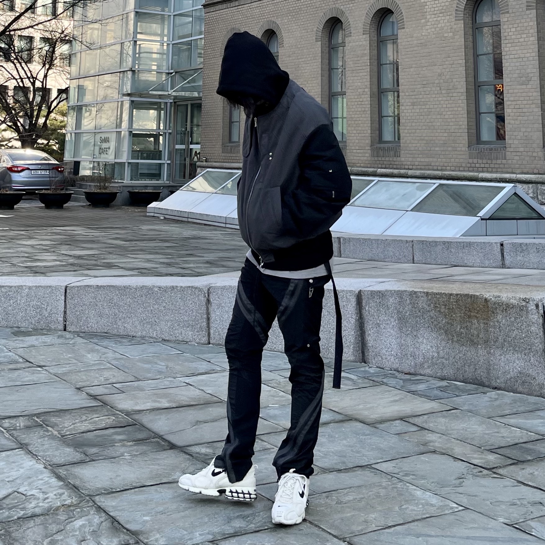 Undermycar Ababell Multi Flap Oversized Bomber Balsam Green - 22SS, Nike x Stussy Air Zoom Spiridon Cage 2 Fossil 착용 스타일 - 2