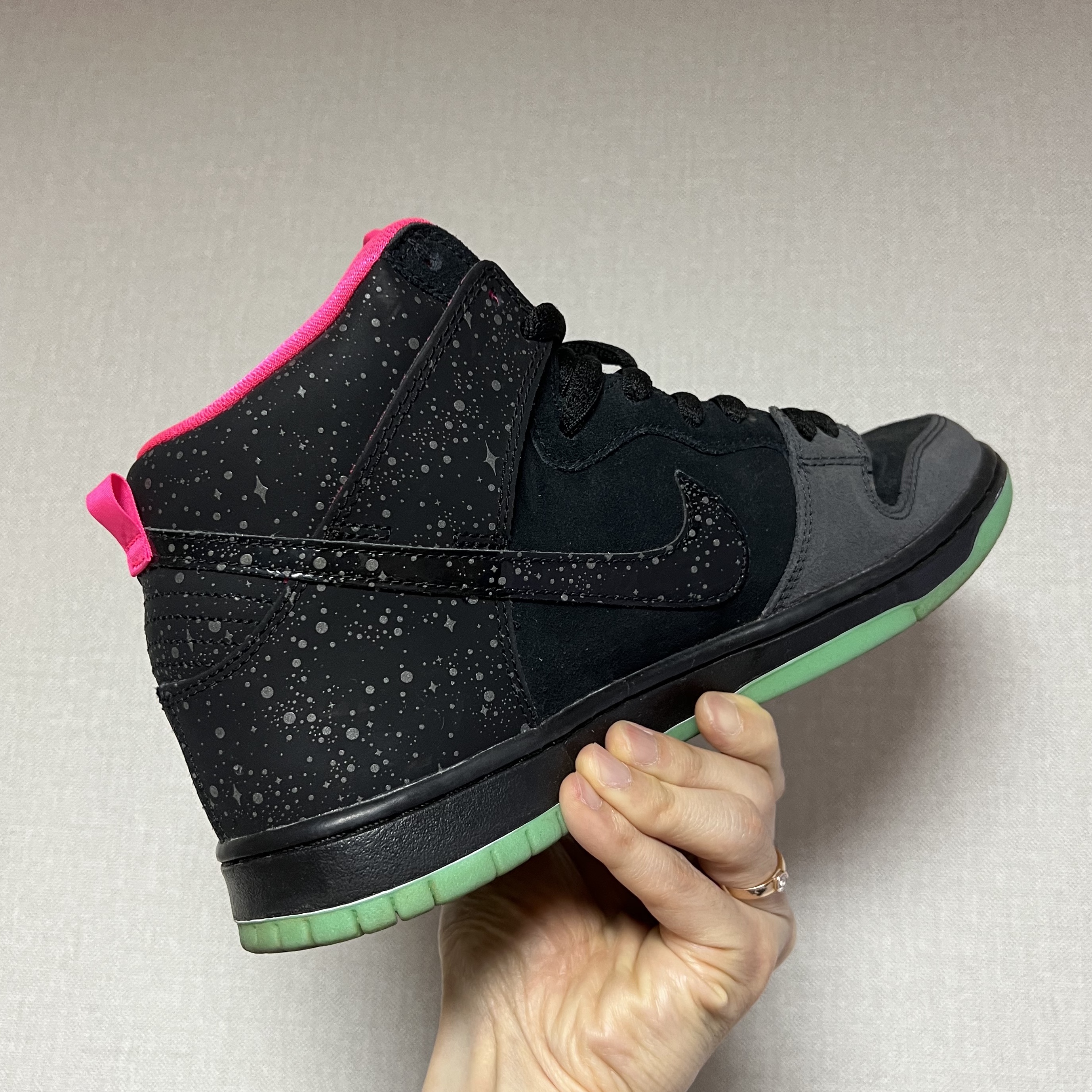 Nike Dunk SB High Premier Northern Lights 착용 스타일 - 2