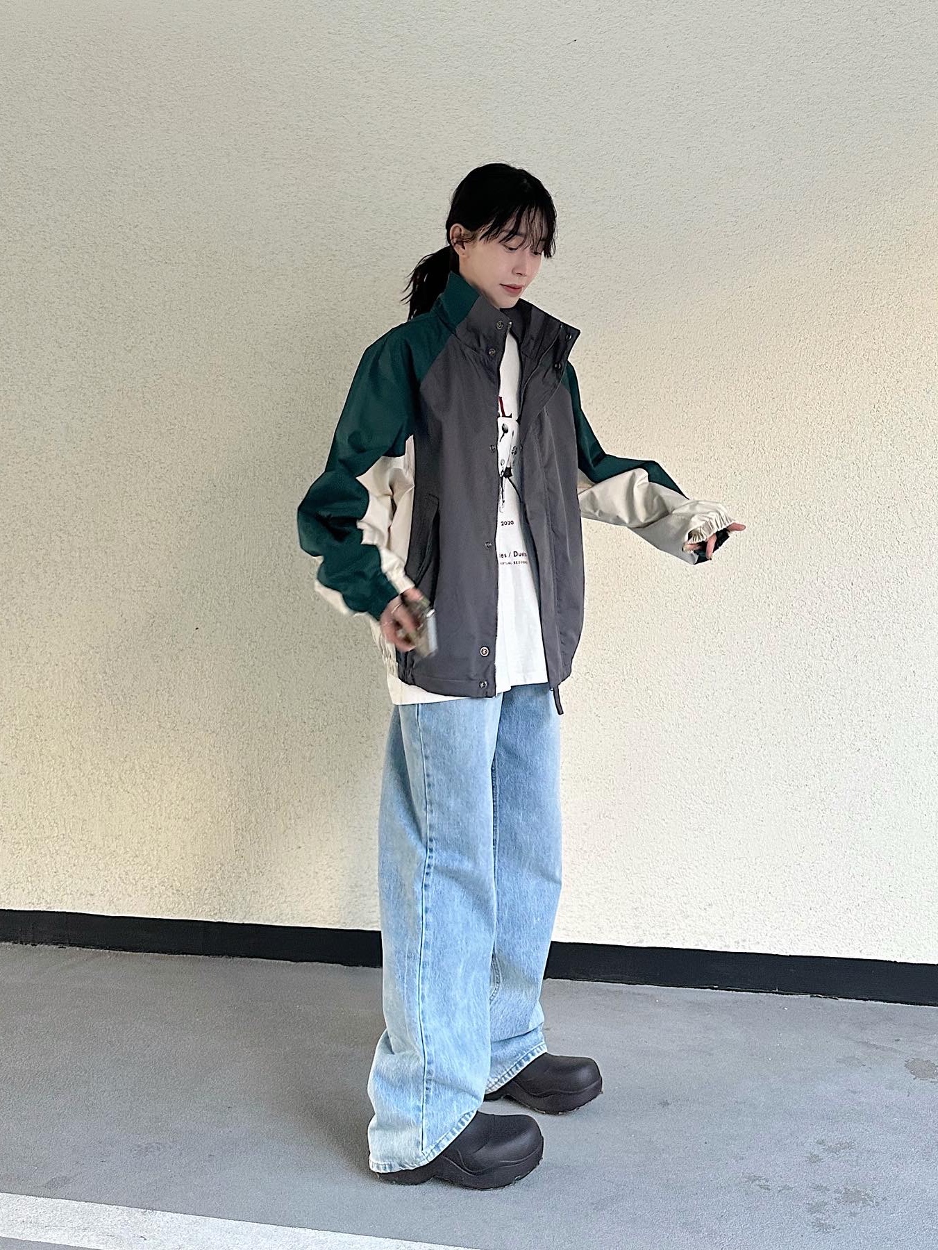 (W) Bottega Veneta Puddle Ankle Boots Fondant 착용 스타일 - 1