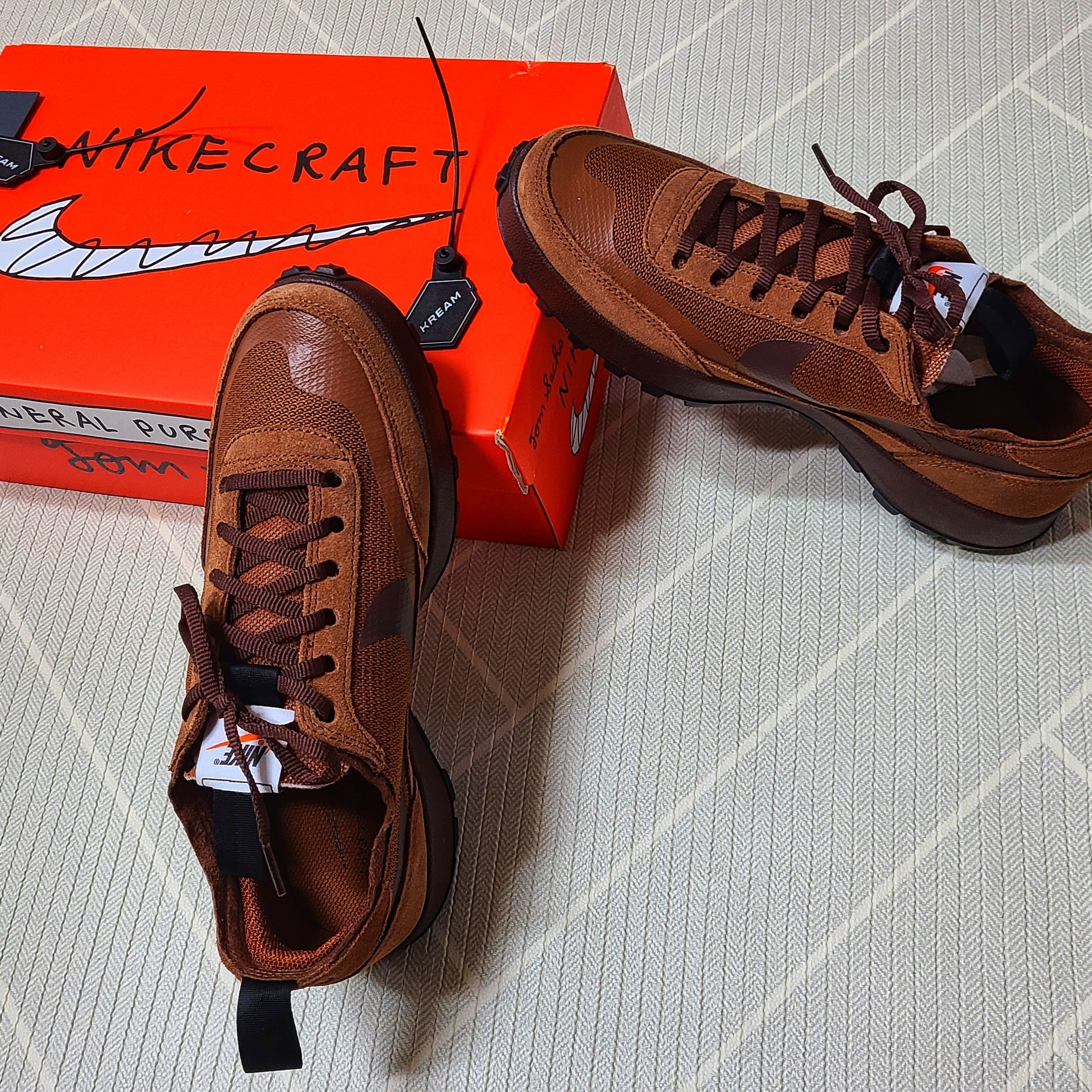 Nike x Tom Sachs General Purpose Shoe Brown 착용 스타일 - 1