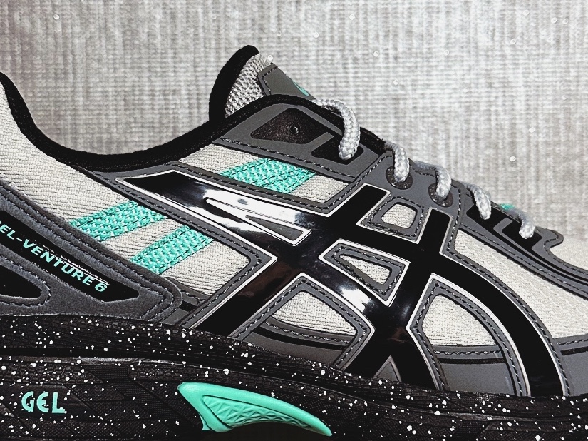 Asics Gel-Venture 6 Mid Grey Black 착용 스타일 - 3