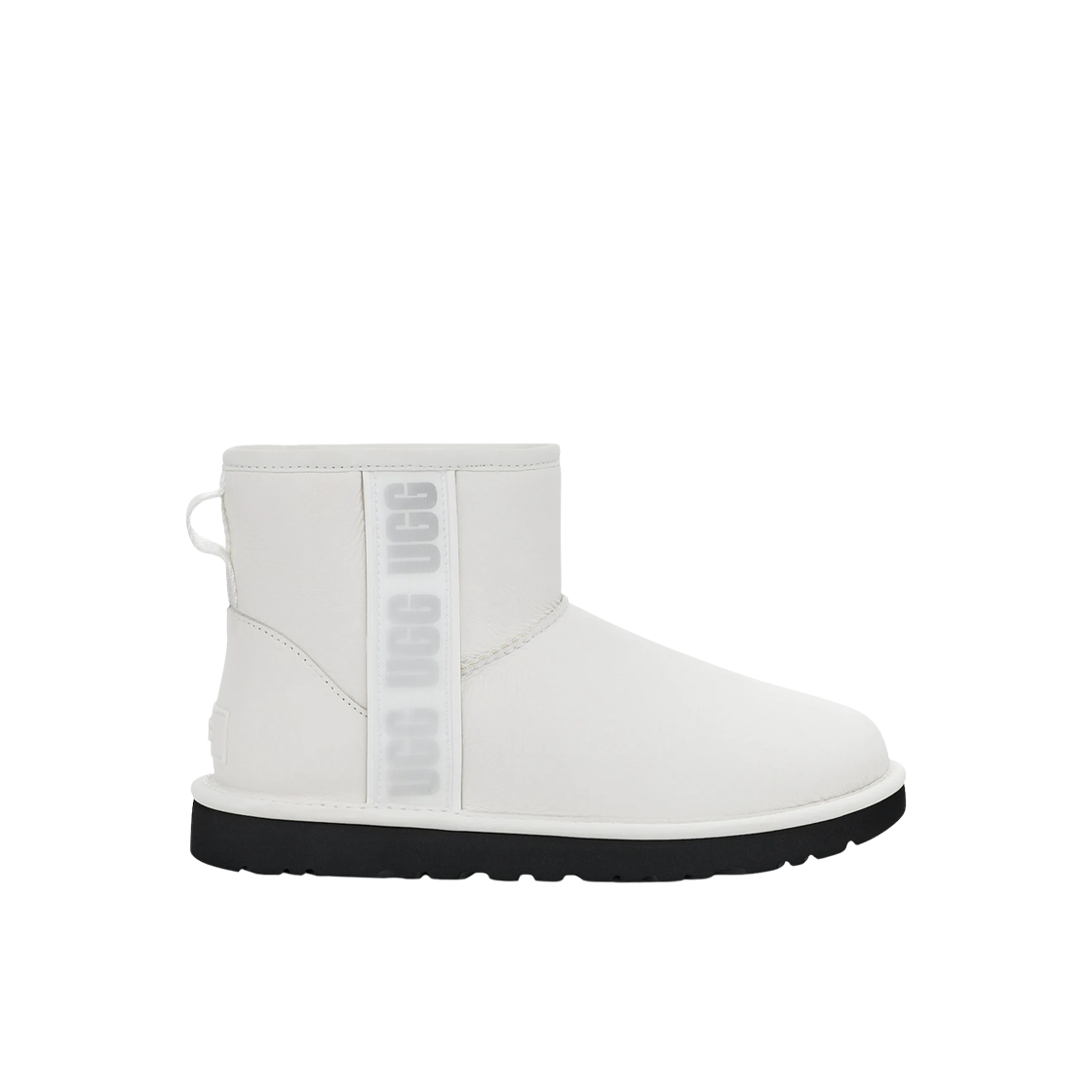 1133490-UMWH (W) UGG Classic Mini Side Logo Boot Ultra Matte White