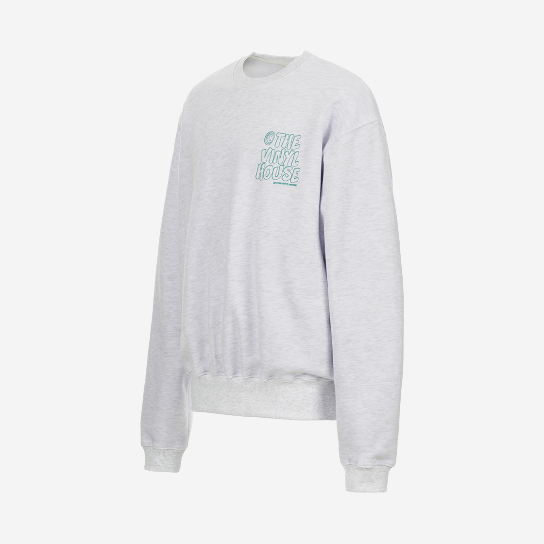 더바이닐하우스 라인 로고 스웨트셔츠 라이트 그레이(Thevinylhouse Line Logo Sweatshirt Light Grey) - 3