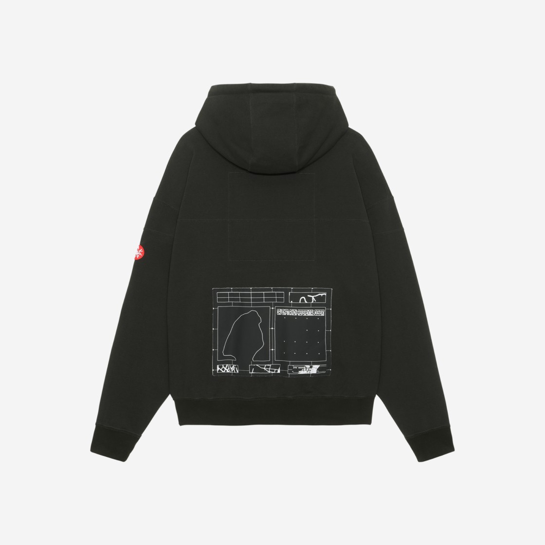 Cav Empt Curved Switch Hoody Black - 23SS 상세 이미지 1