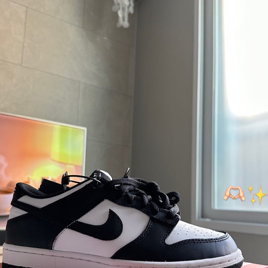 (GS) Nike Dunk Low Black 착용 스타일