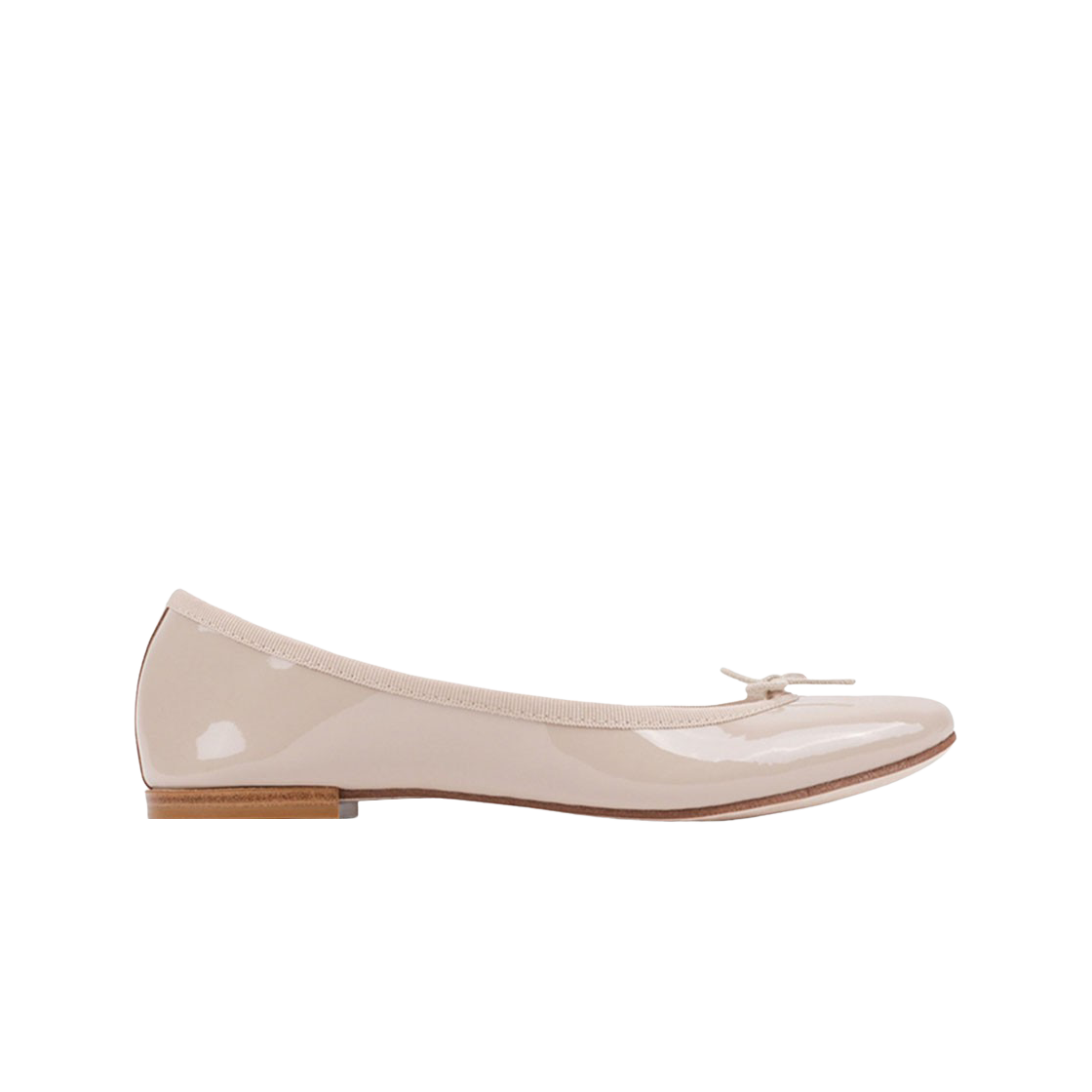 (W) 레페토 산드리옹 페이턴트 레더 발레리나 베이지((W) Repetto Cendrillon Patent Leather Ballerinas Beige) - 1