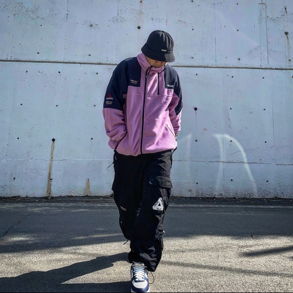 PALACE POLARTEC DOUBLE ZIP JOGGER PURPLE smcint.com