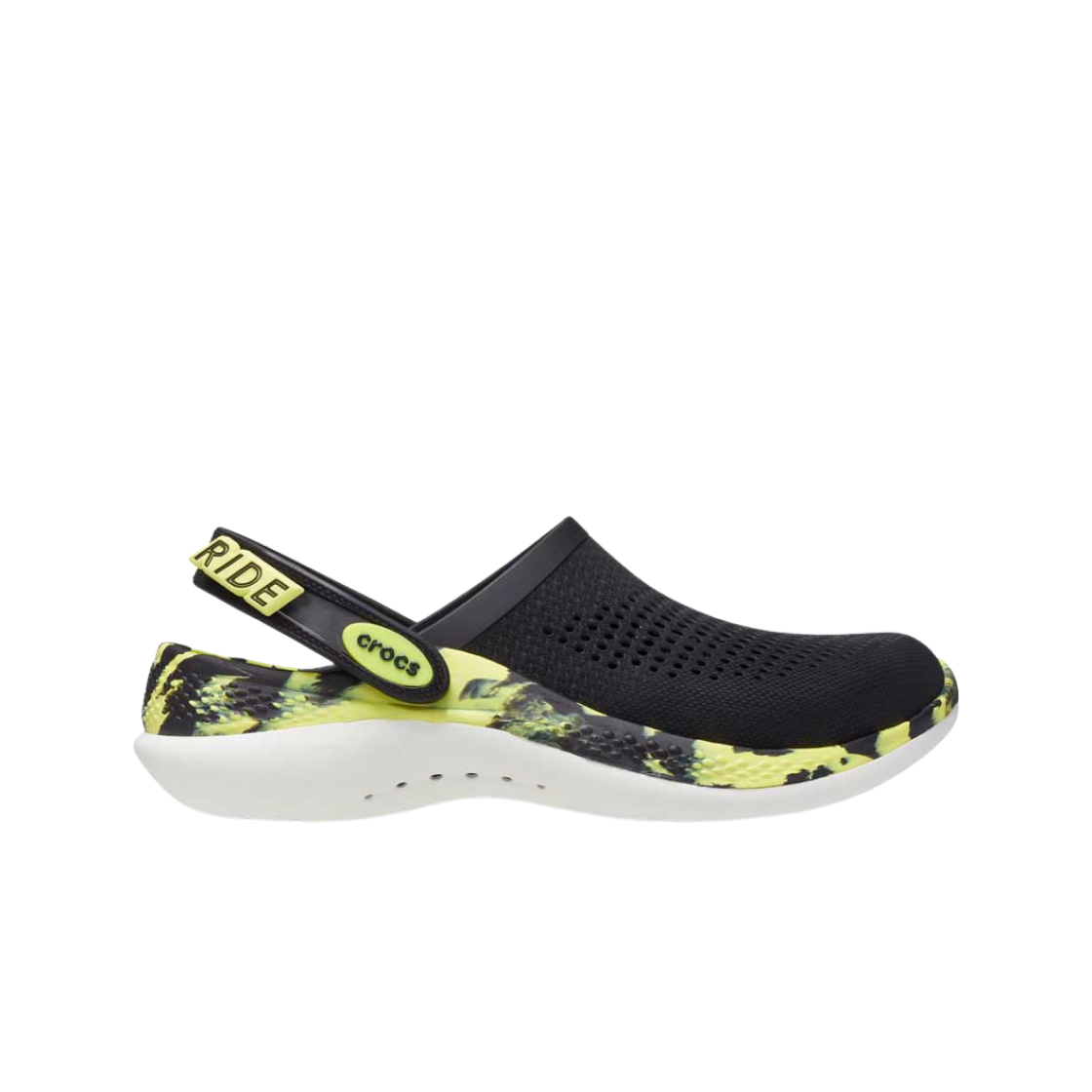 크록스 라이트라이드 360 마블드 클로그 블랙 시트러스(Crocs Literide 360 Marbled Clog Black Citrus) - 1