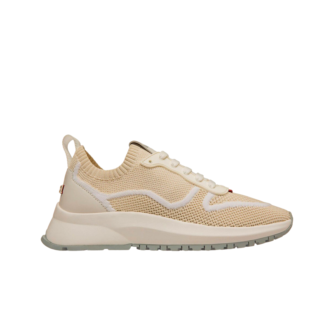 (W) 발리 다빈 스니커즈 메쉬 레더 스니커즈 더스티 화이트((W) Bally Davyn Mesh Leather Sneakers Dusty White) - 1