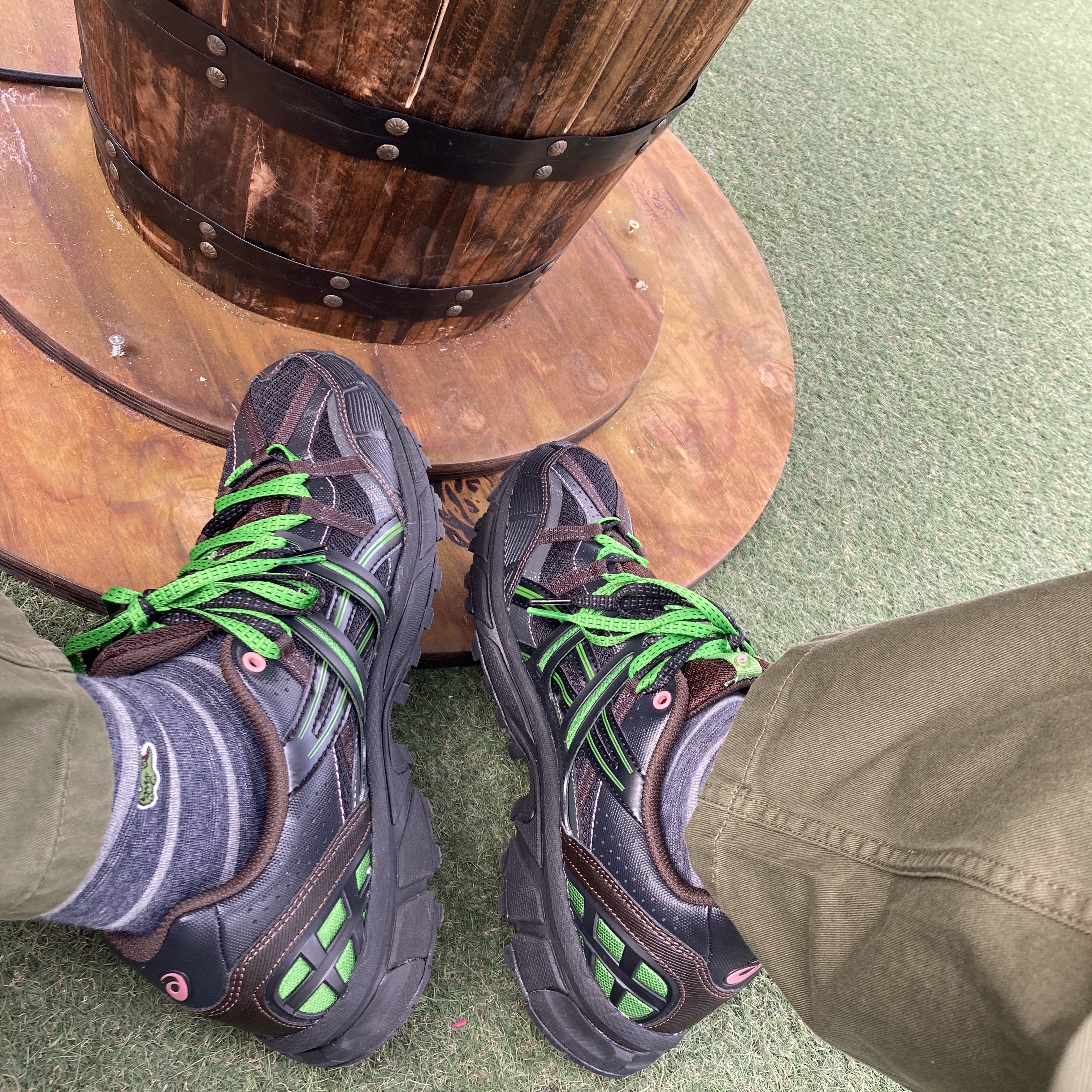 Asics x Andersson Bell Gel-Sonoma 15-50 Black Green 착용 스타일