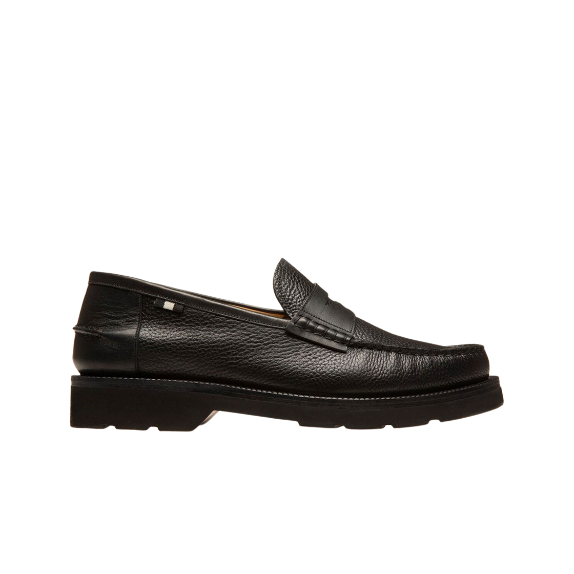 발리 노아 그레인드 레더 로퍼 블랙(Bally Noah Grained Leather Loafers Black) - 1