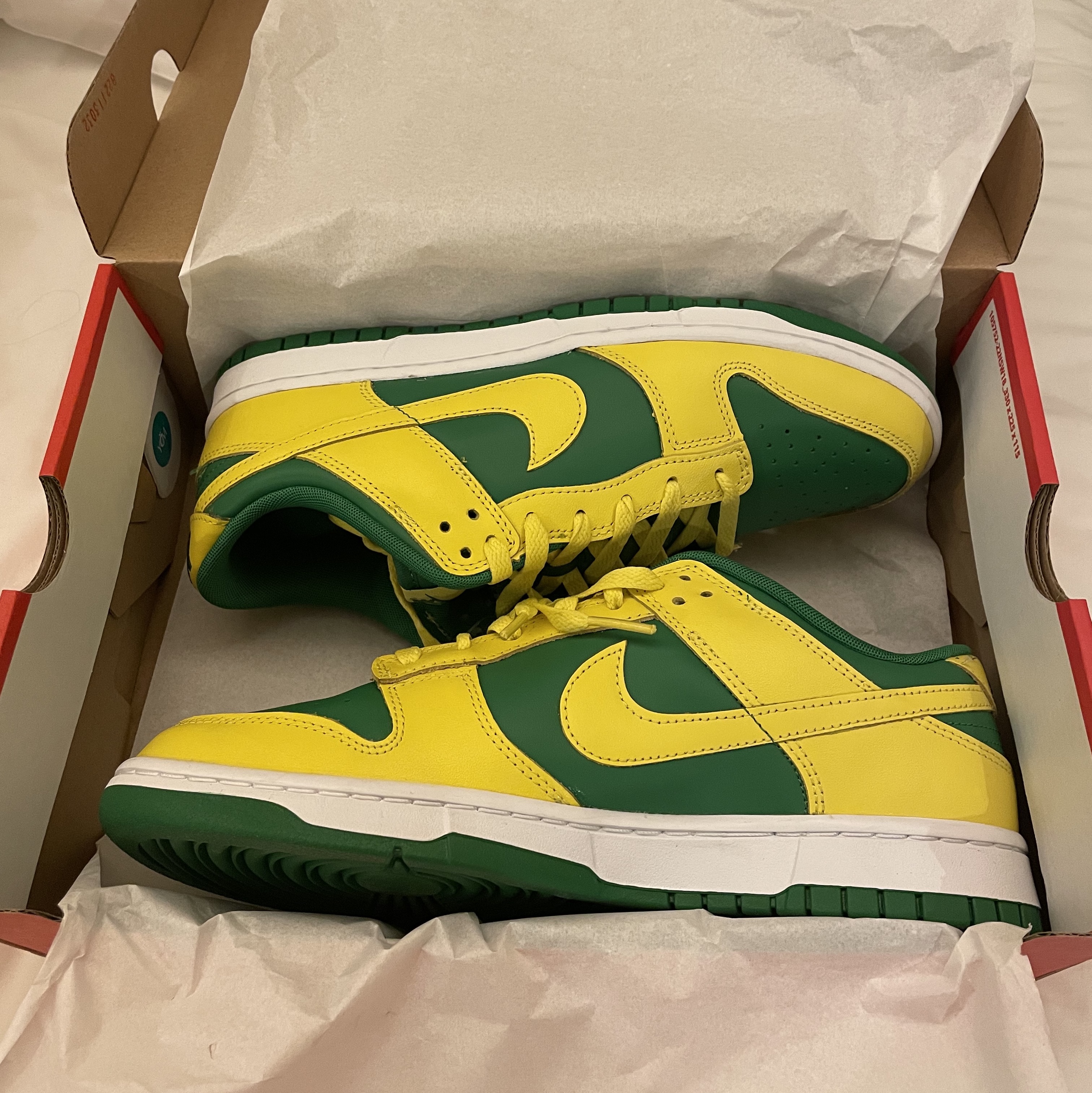 Nike Dunk Low Apple Green and Yellow Strike 착용 스타일 - 3