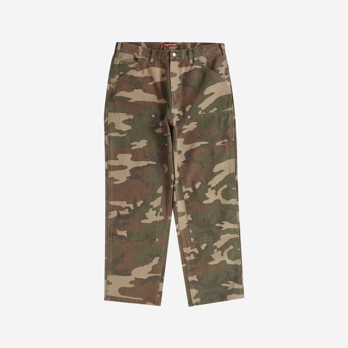 Supreme Double Knee Painter Pant Woodland Camo - 23SS 상세 이미지 1