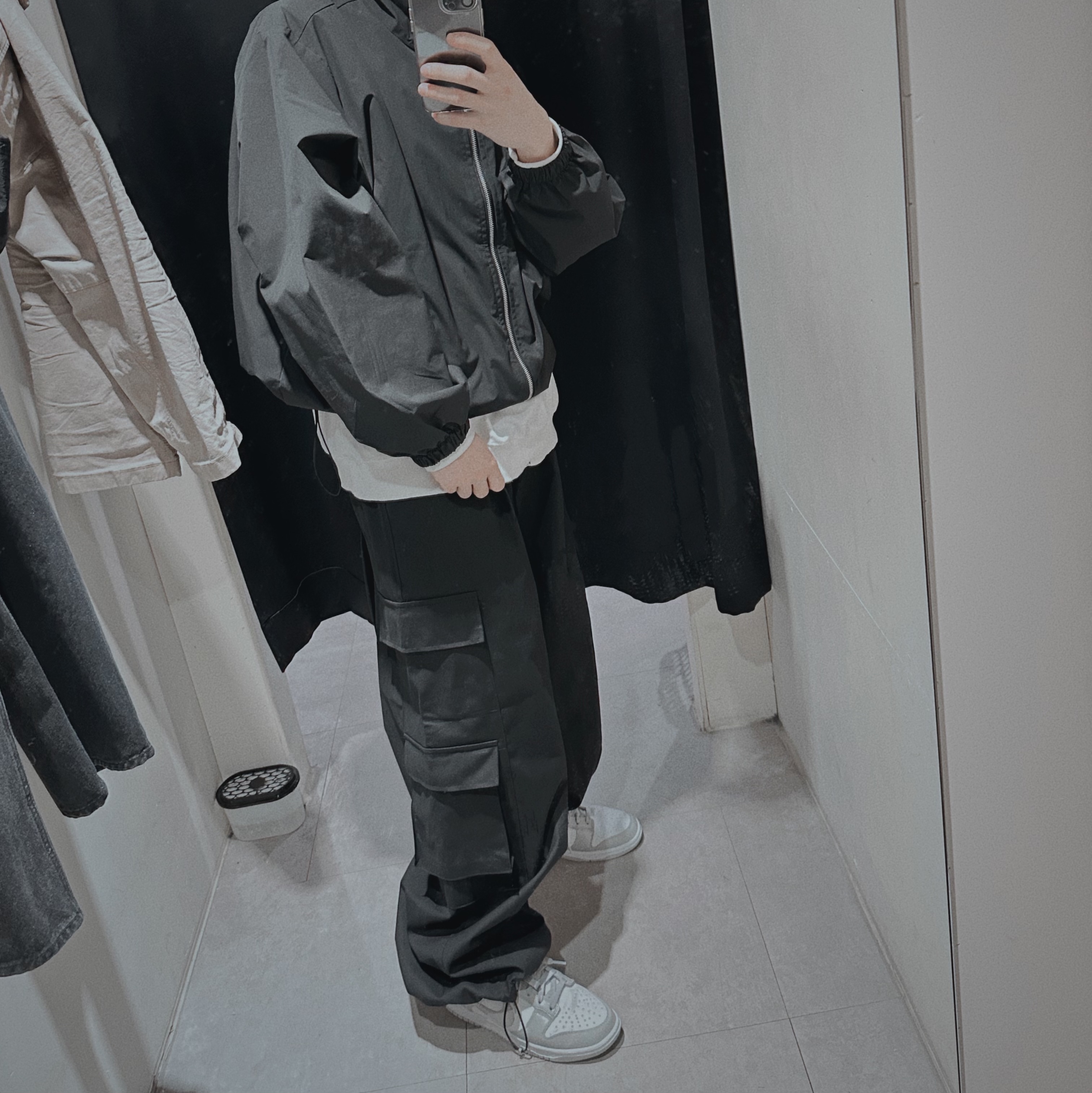 Nike Dunk Low Retro Grey Fog 착용 스타일