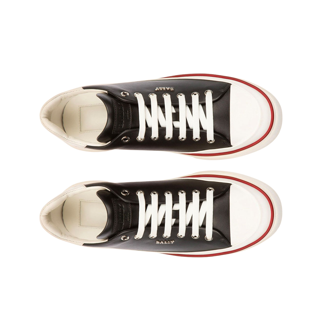 발리 메일리 레더 스니커즈 블랙 화이트(Bally Maily Leather Sneakers Black White) - 2