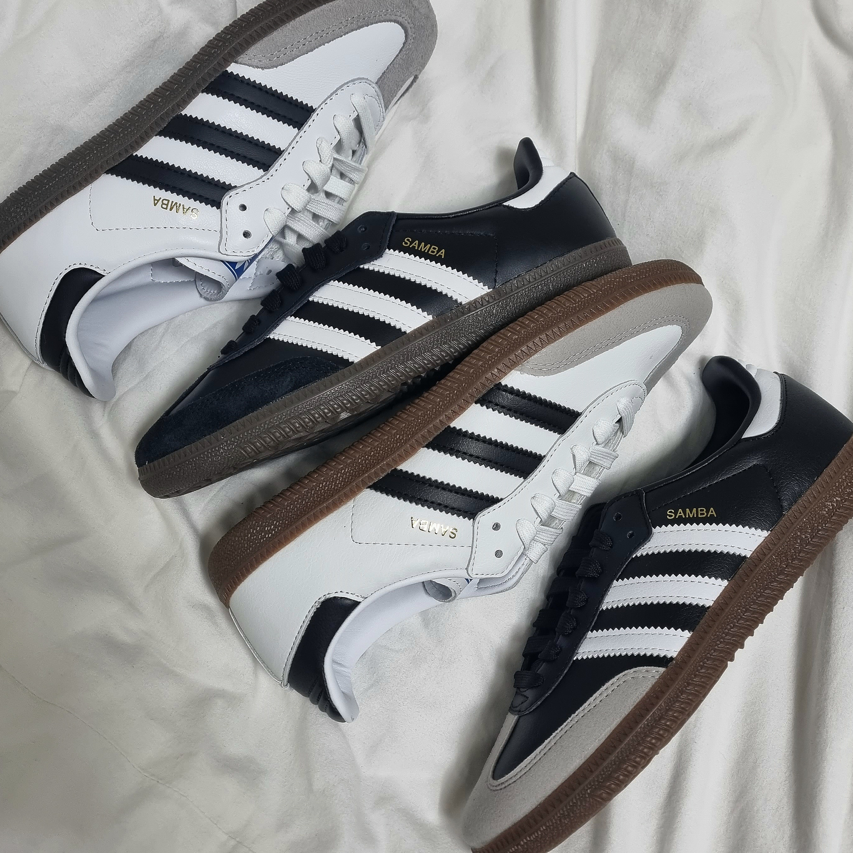 Adidas Samba Vegan Black White, Adidas Samba Vegan White Black 착용 스타일