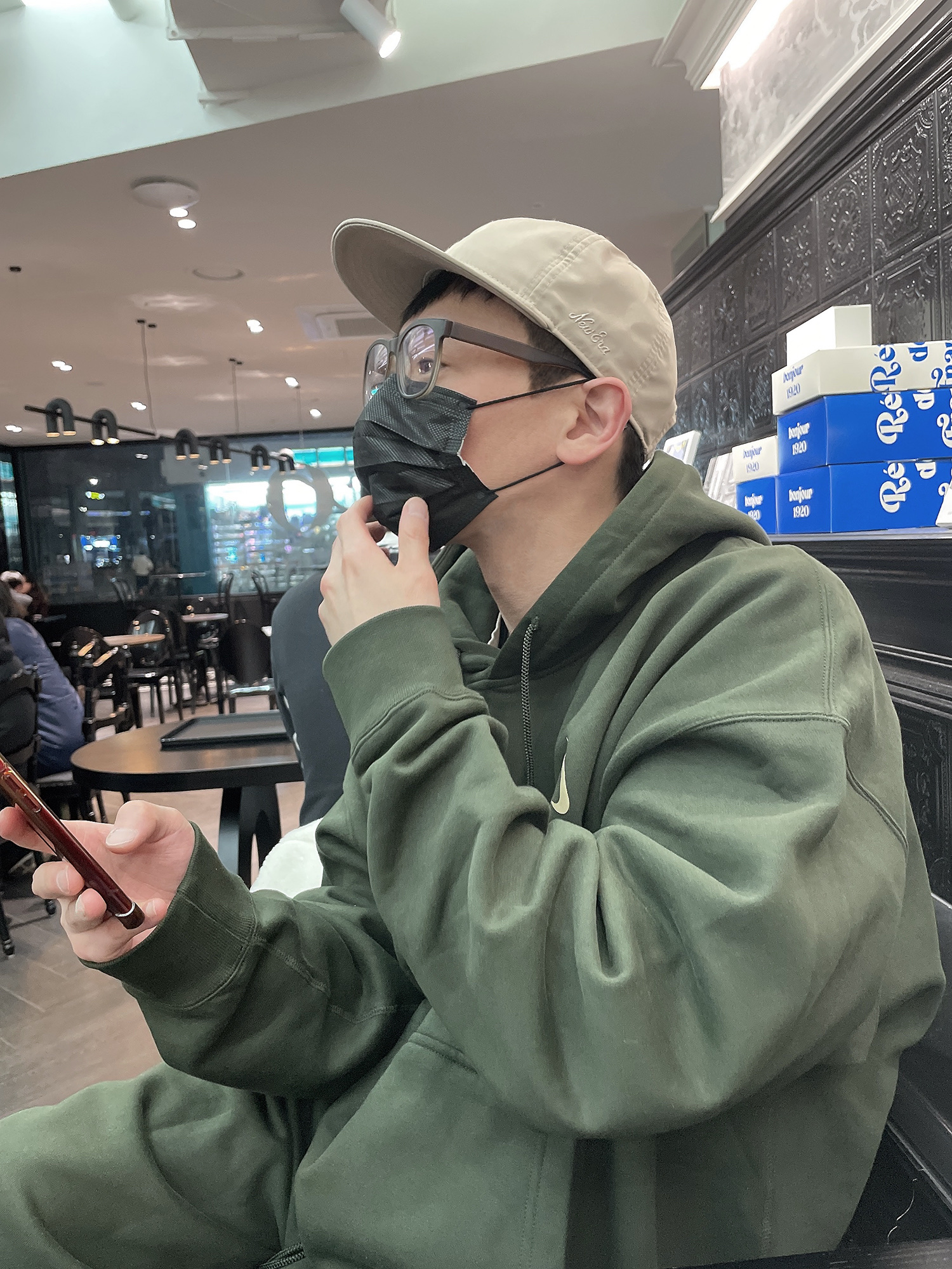 Nike x Billie Eilish NRG Fleece Hoodie Sequoia - US/EU, Nike x Billie Eilish NRG Fleece Pants Sequoia - US/EU 착용 스타일