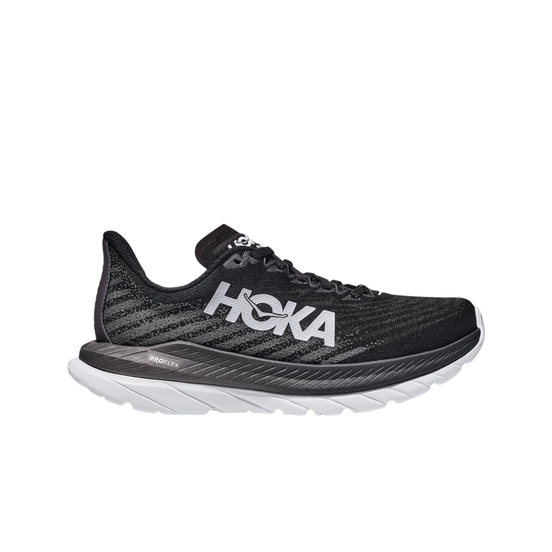(W) 호카 마하 5 블랙 캐슬락 - 와이드((W) Hoka Mach 5 Black Castlerock - Wide) - 1