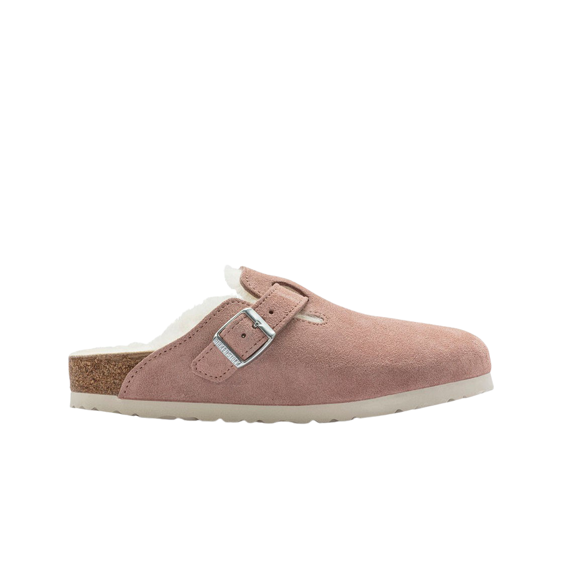 (W) 버켄스탁 보스턴 셔링 핑크 클레이 - 내로우((W) Birkenstock Boston Shearling Pink Clay - Narrow) - 1
